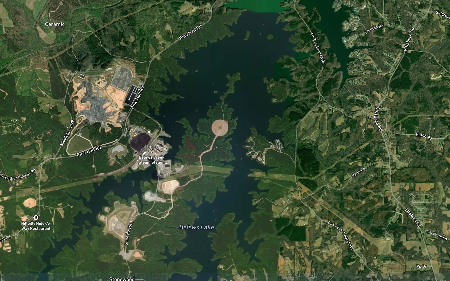 Satellite map of the Spot 2