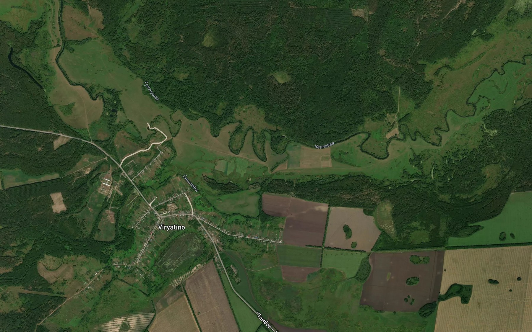 Satellite map of the Pishlyayka