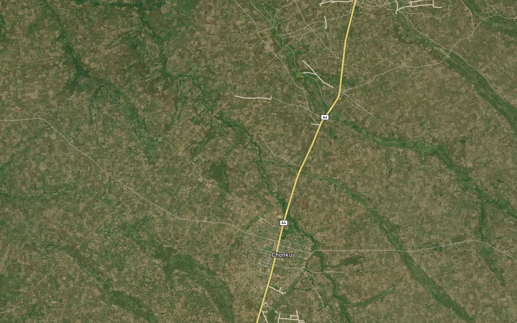 Satellite map of the River Unga