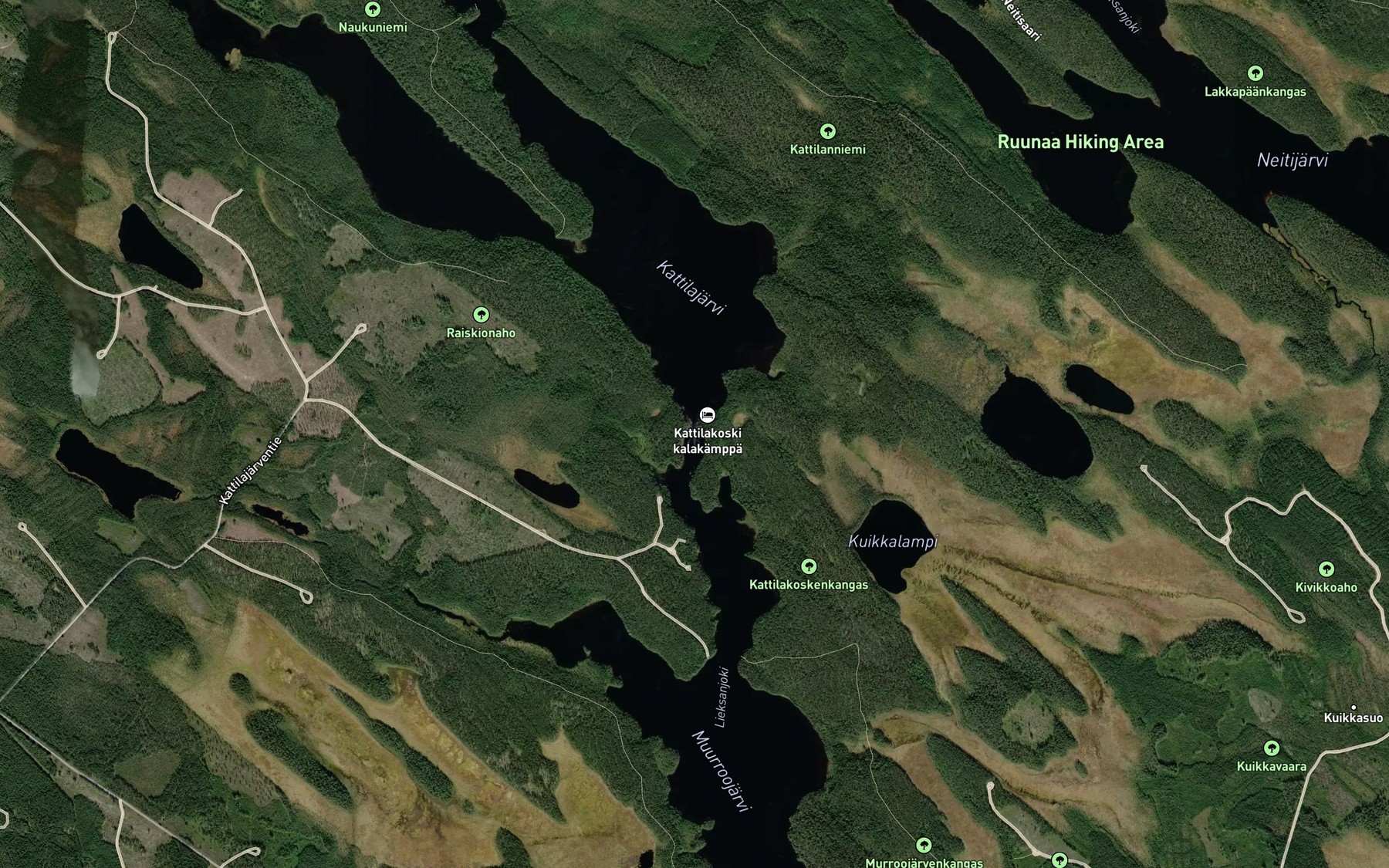 Satellite map of the Kattilakoski