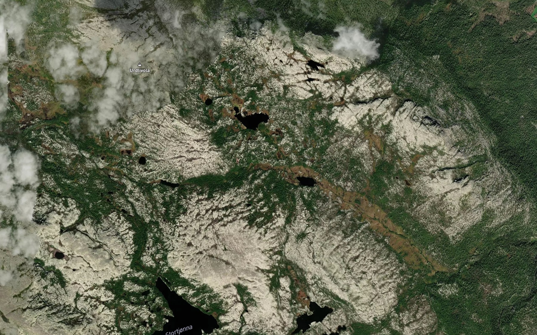 Satellite map of the Brennrostbekken