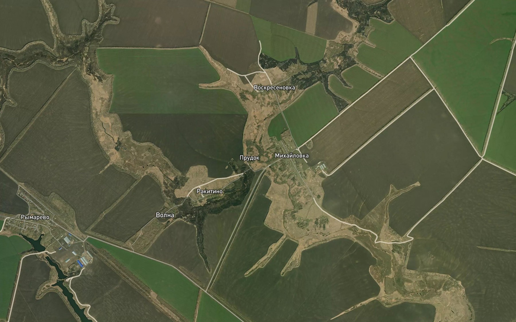 Satellite map of the Kleshnya