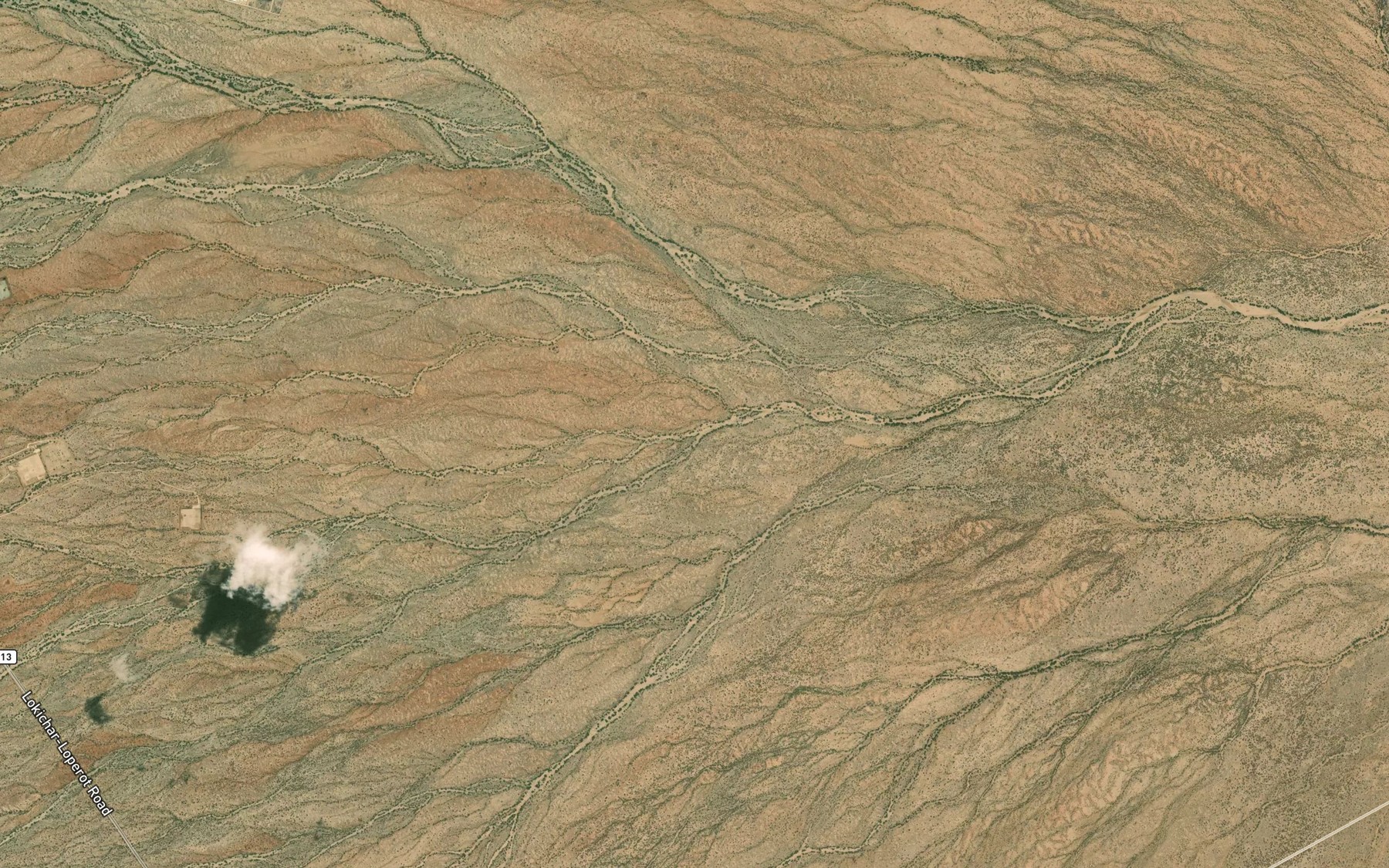 Satellite map of the Keryemeryeme