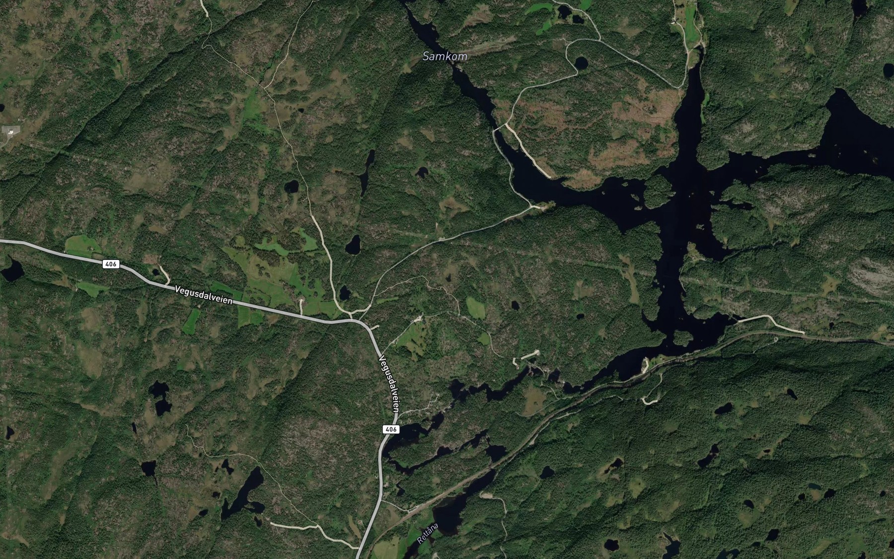 Satellite map of the Uldalstjonn