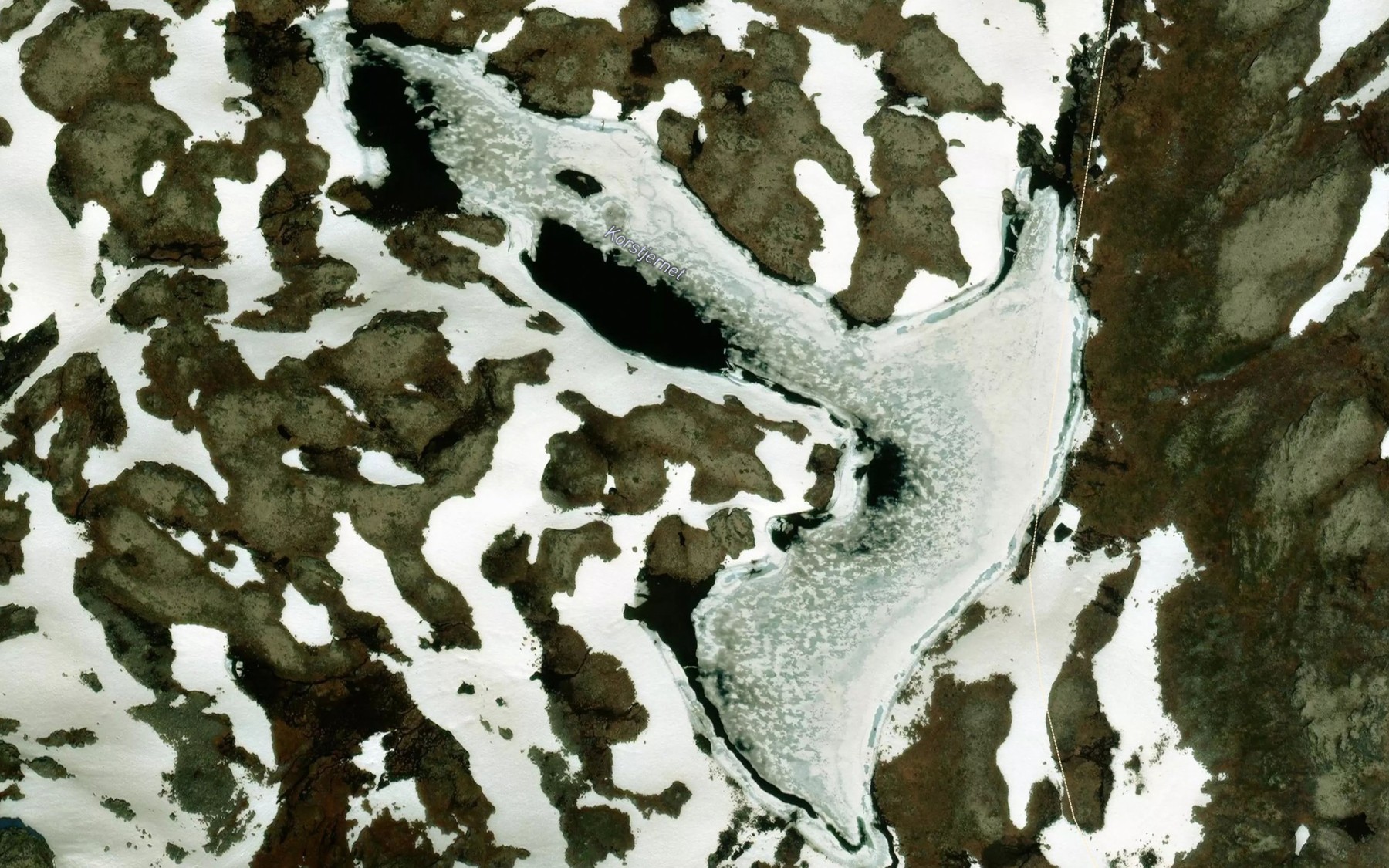 Satellite map of the Korstjernet