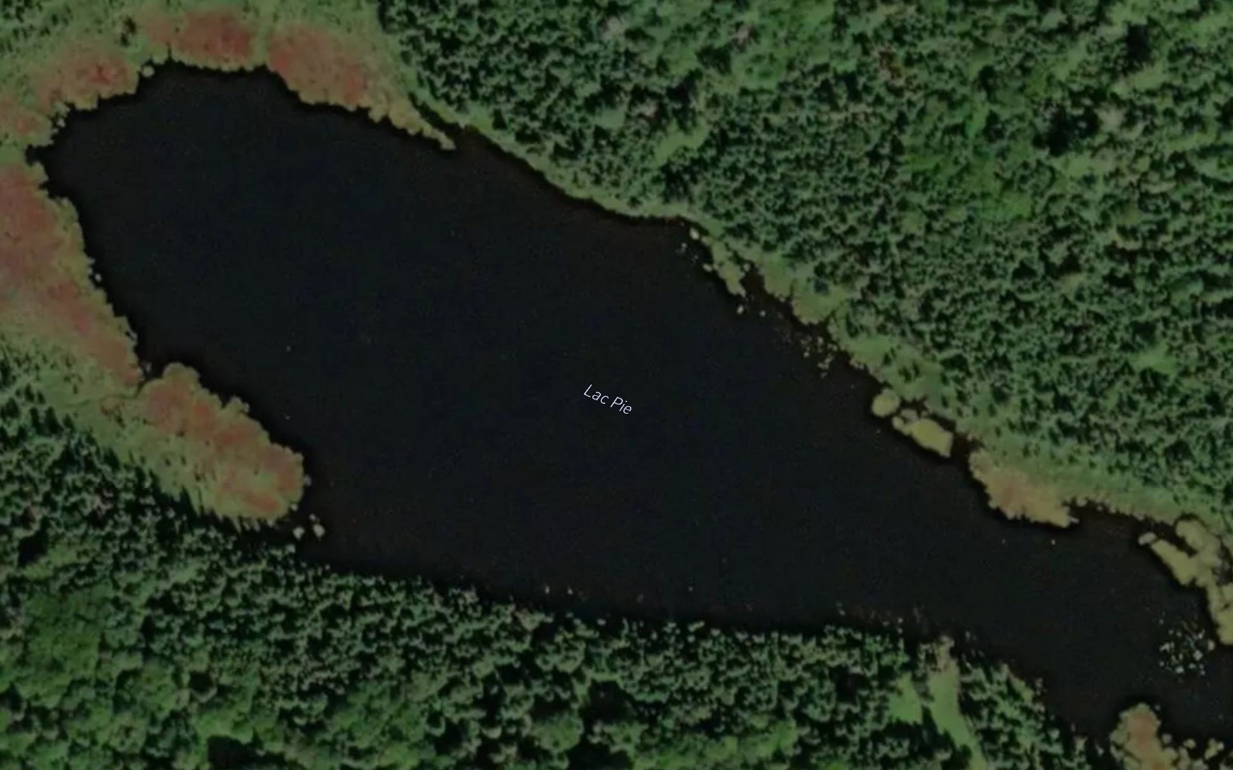 Satellite map of the Lac Pie