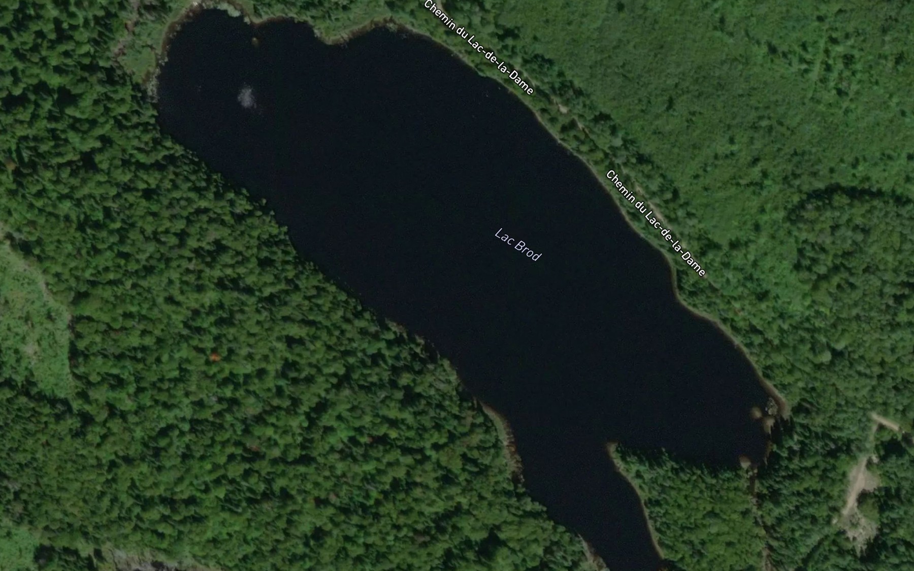 Satellite map of the Lac Brod