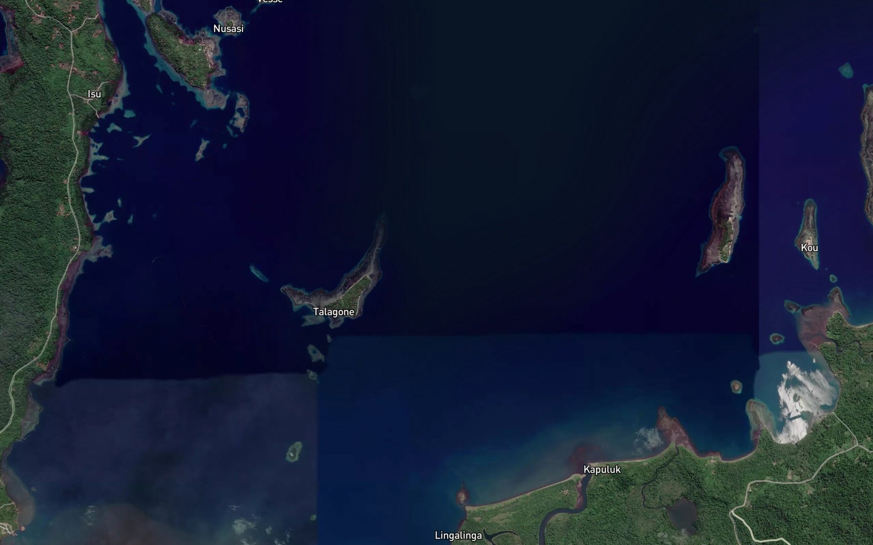 Satellite map of the Eleonora Bay