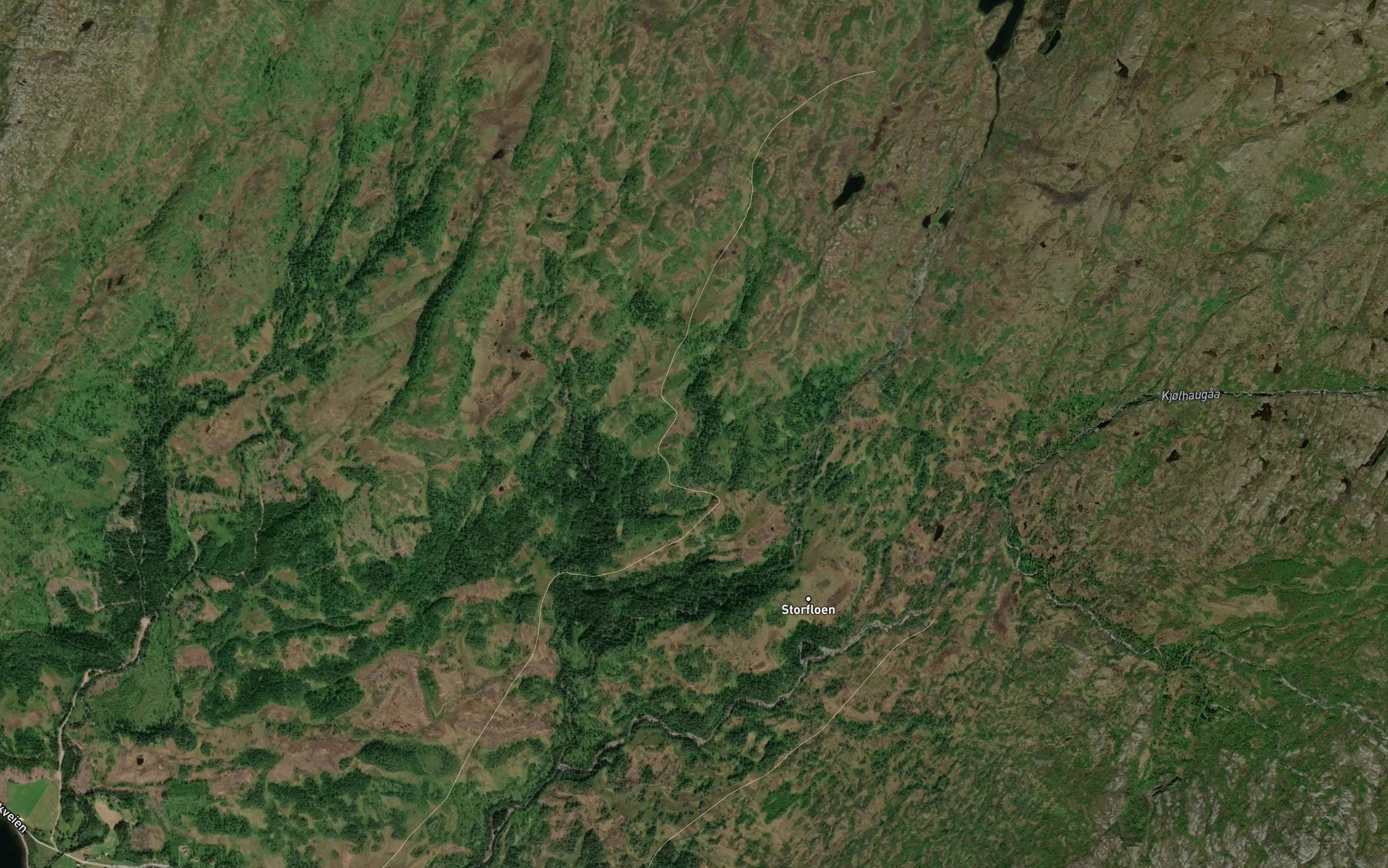 Satellite map of the Movollbekken