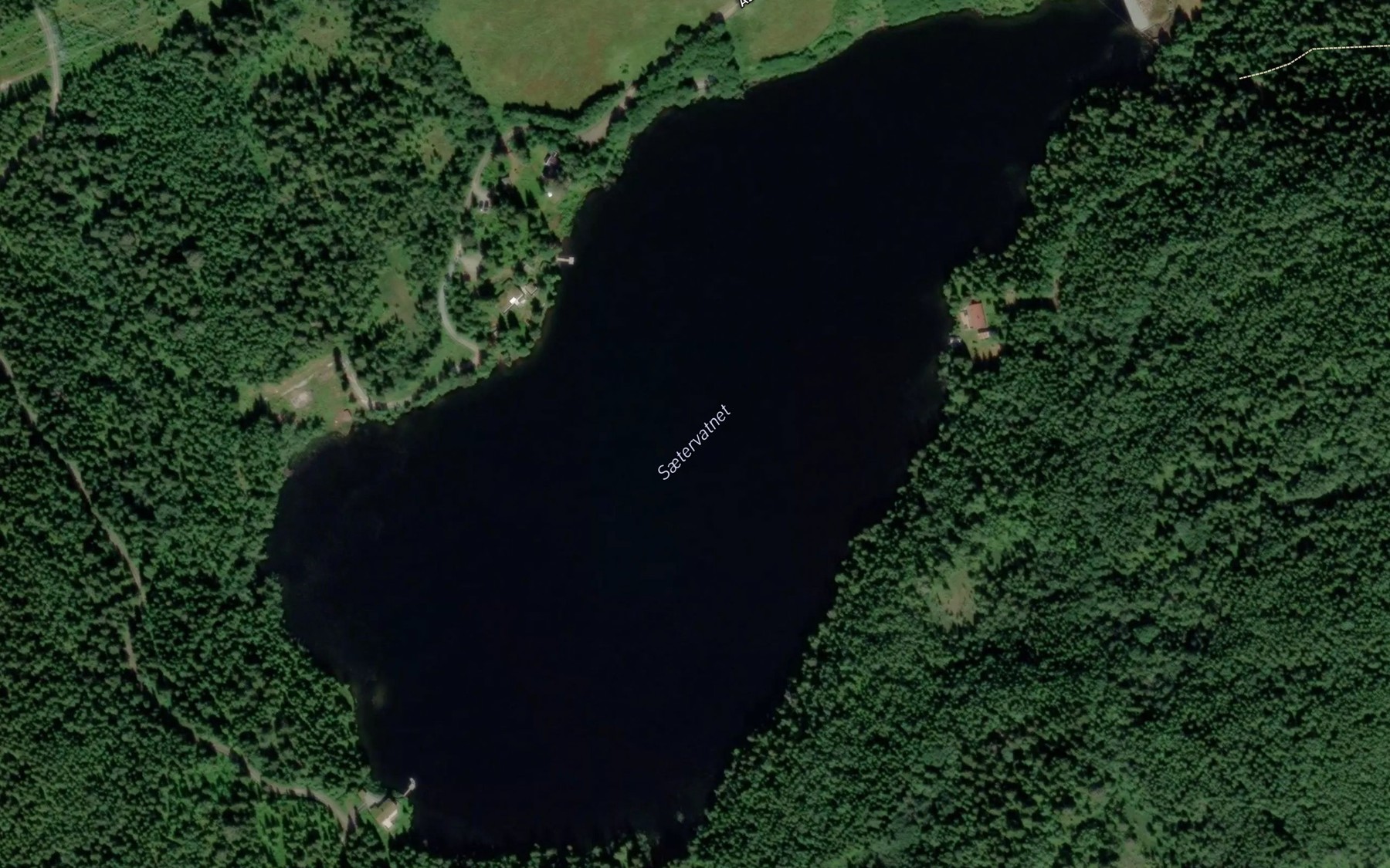 Satellite map of the Setervatnet