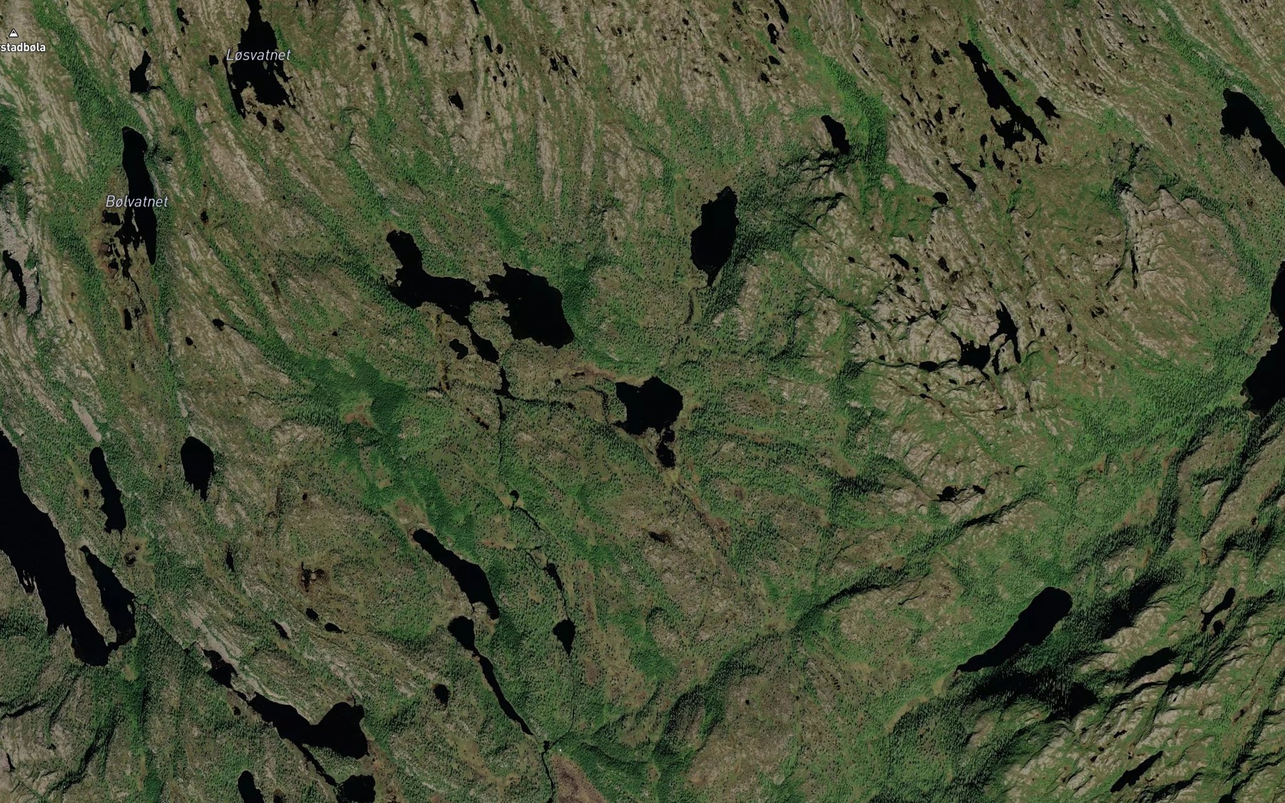 Satellite map of the Finntjorna