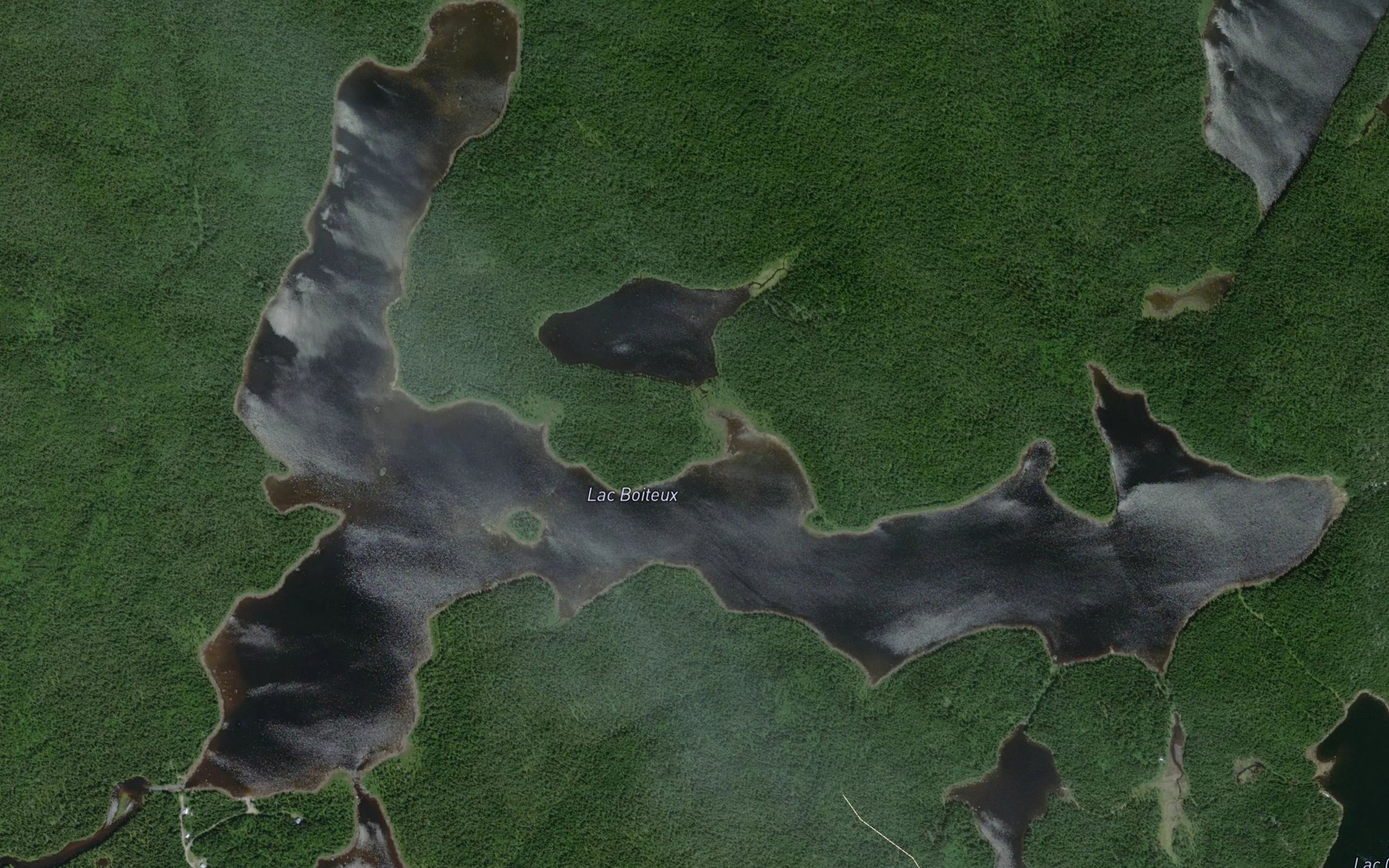Satellite map of the Lac Boiteux