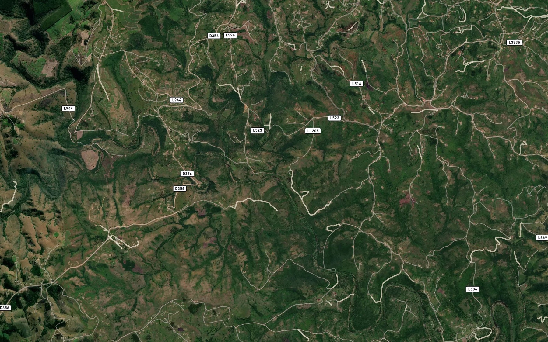 Satellite map of the Mpushini
