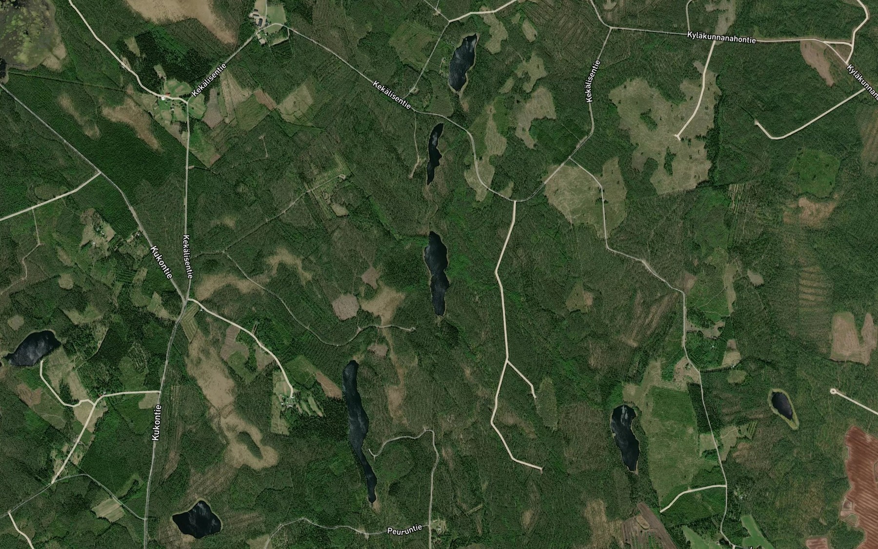 Satellite map of the Etelalampi