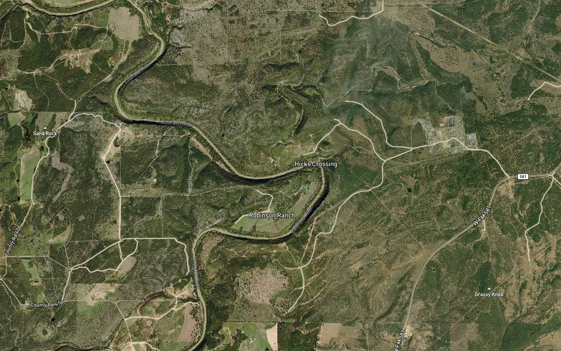 Satellite map of the Salt Creek