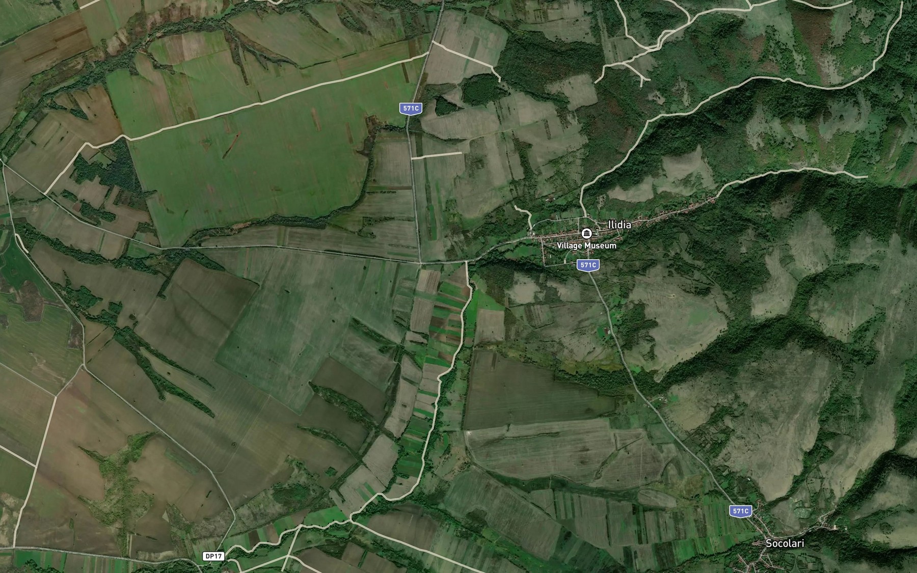 Satellite map of the Privalul Vicinic