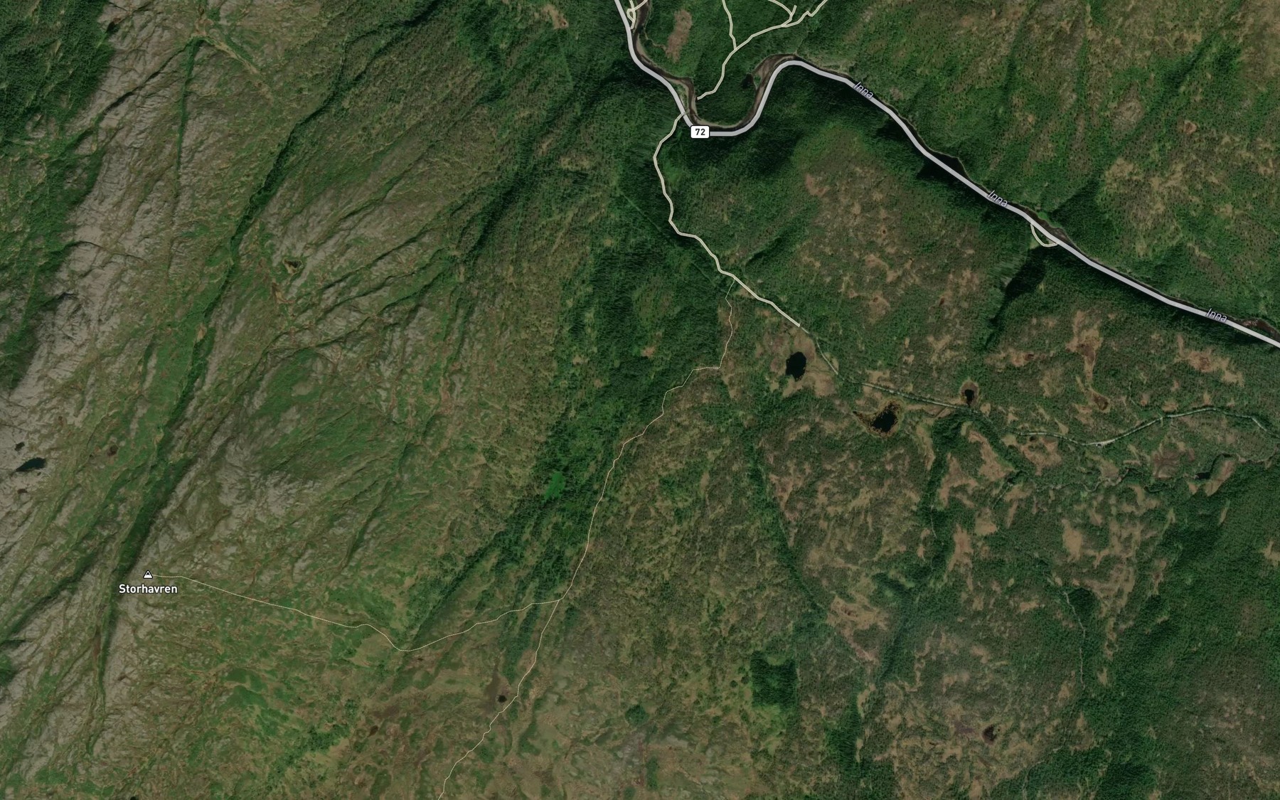 Satellite map of the Havervollbekken