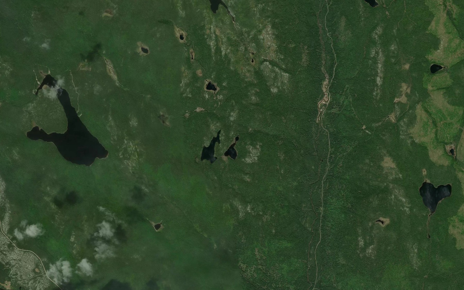 Satellite map of the Lac du Trot