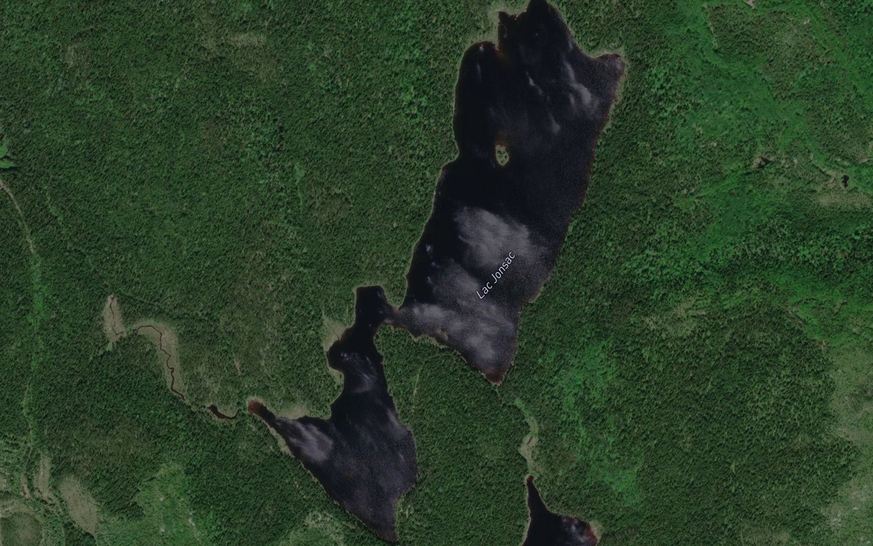 Satellite map of the Lac Jonsac