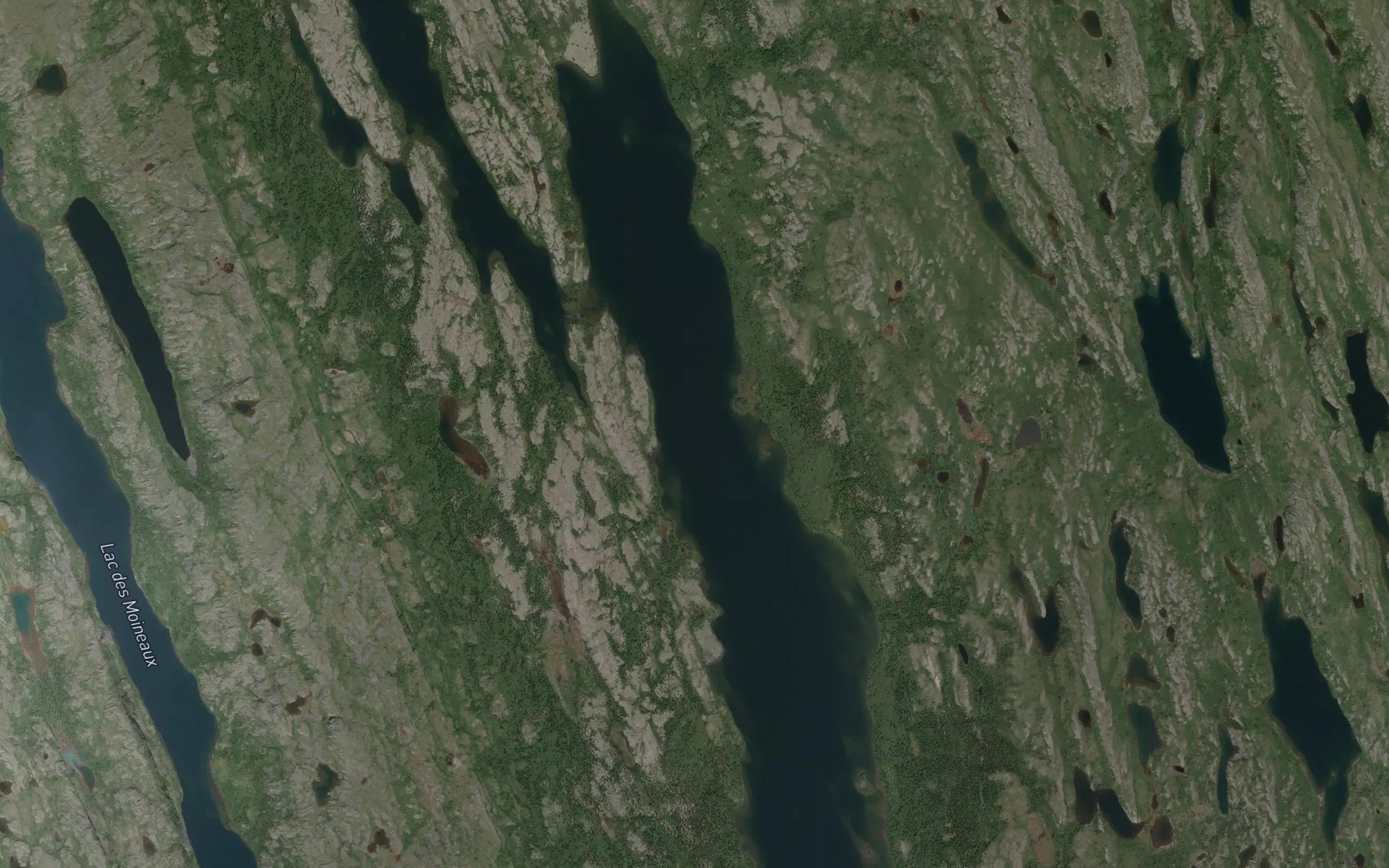 Satellite map of the Lac Baby