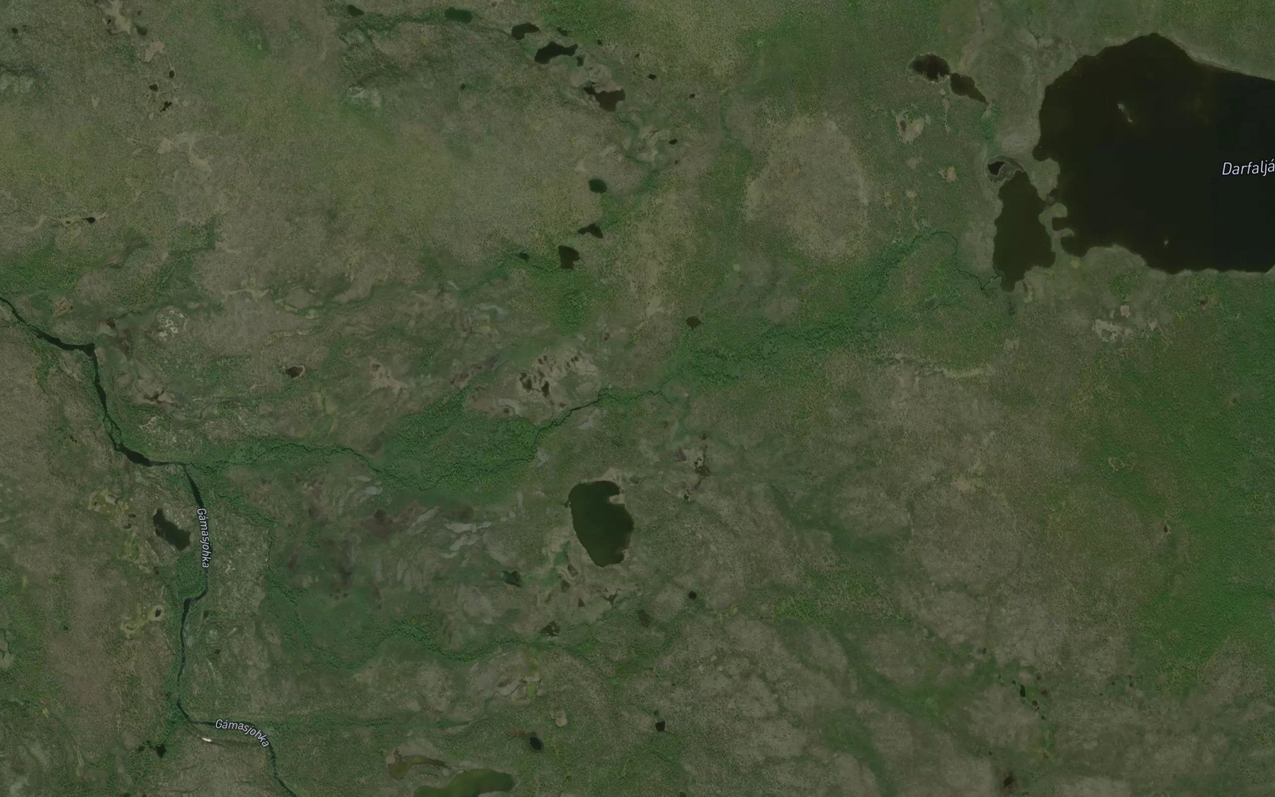 Satellite map of the Darfaljohka