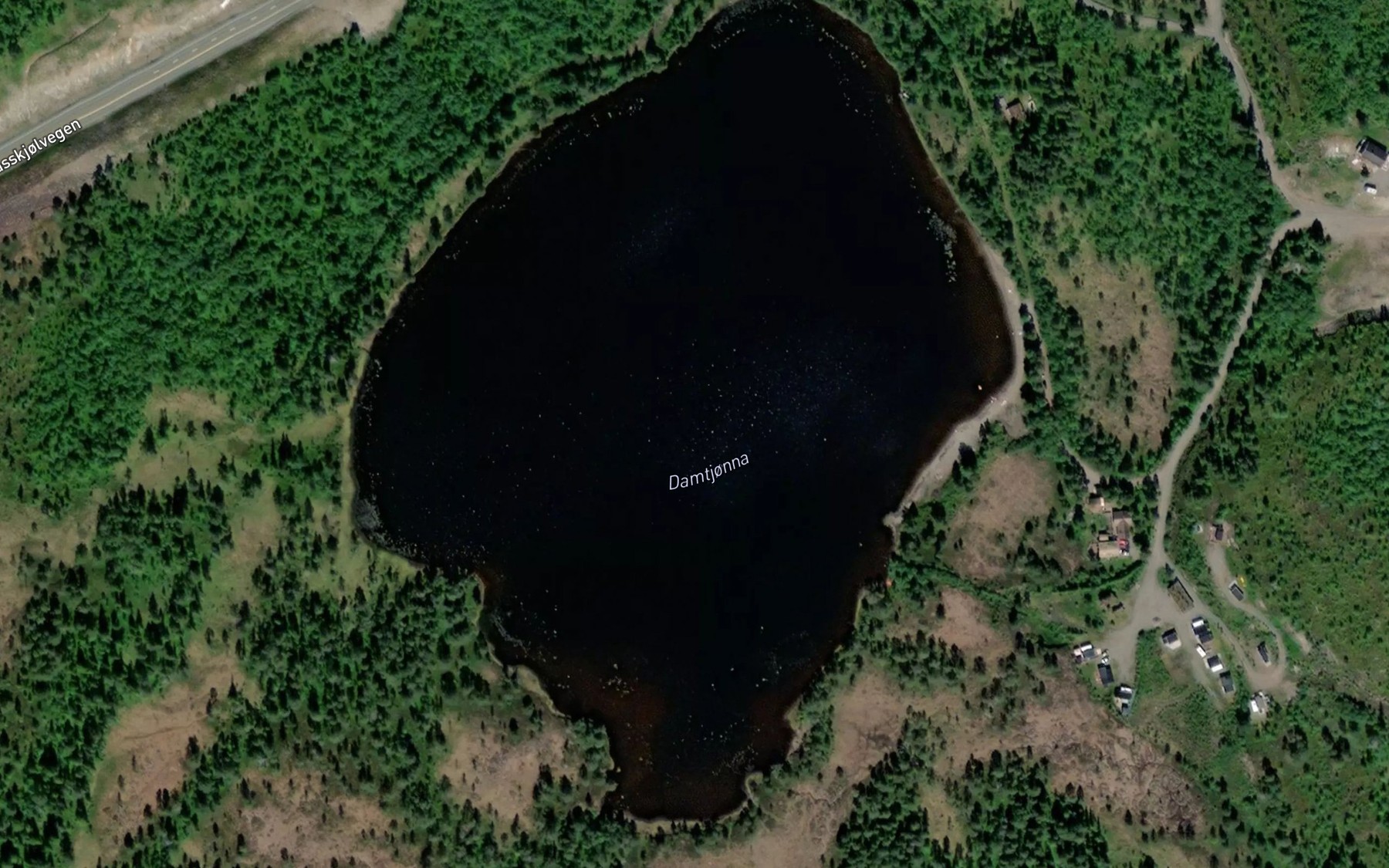 Satellite map of the Damtjorna