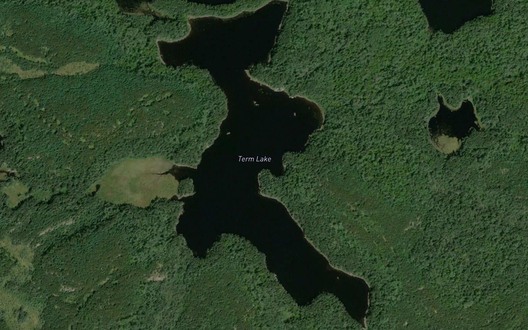 Satellite map of the Term Lake