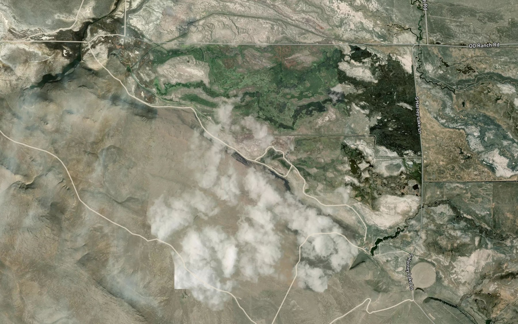 Satellite map of the Johnson Spring