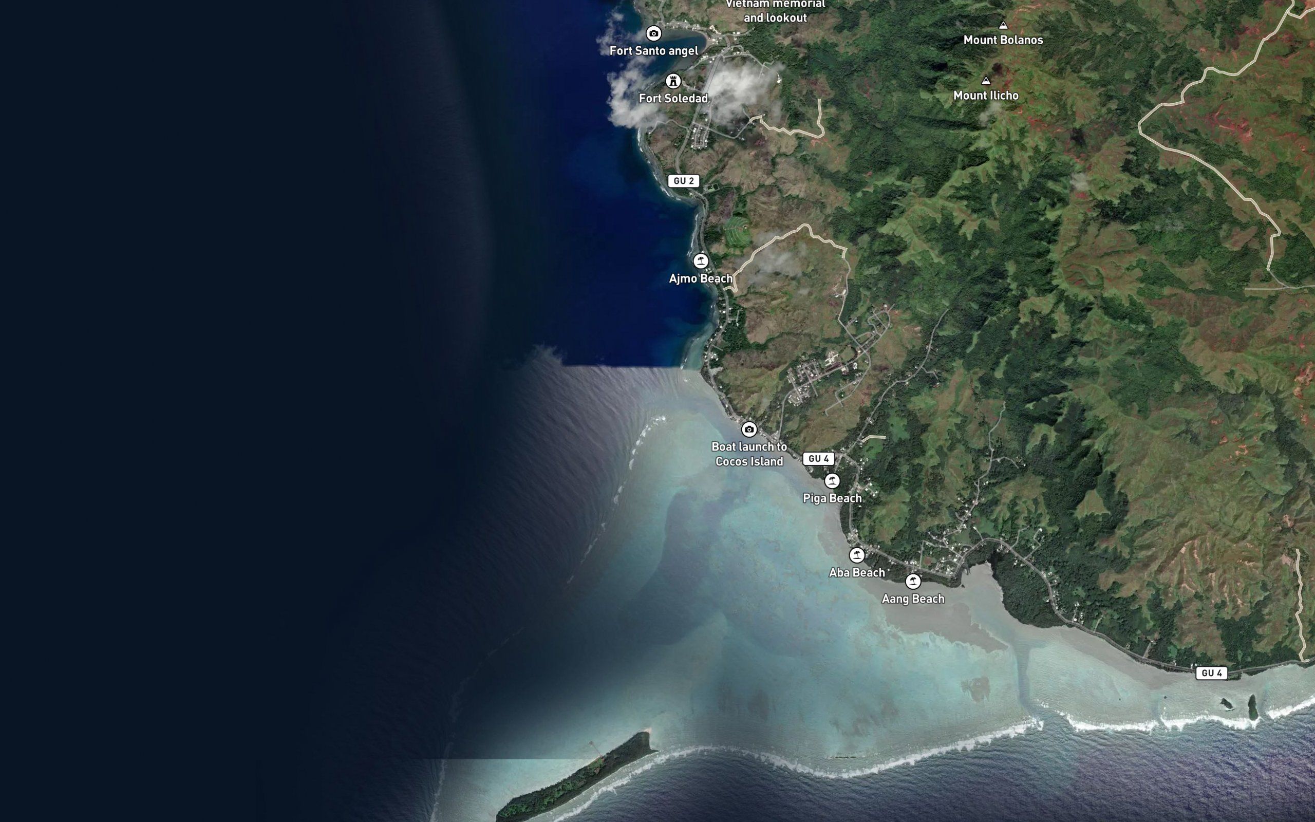North Cocos Barrier Reef Awash