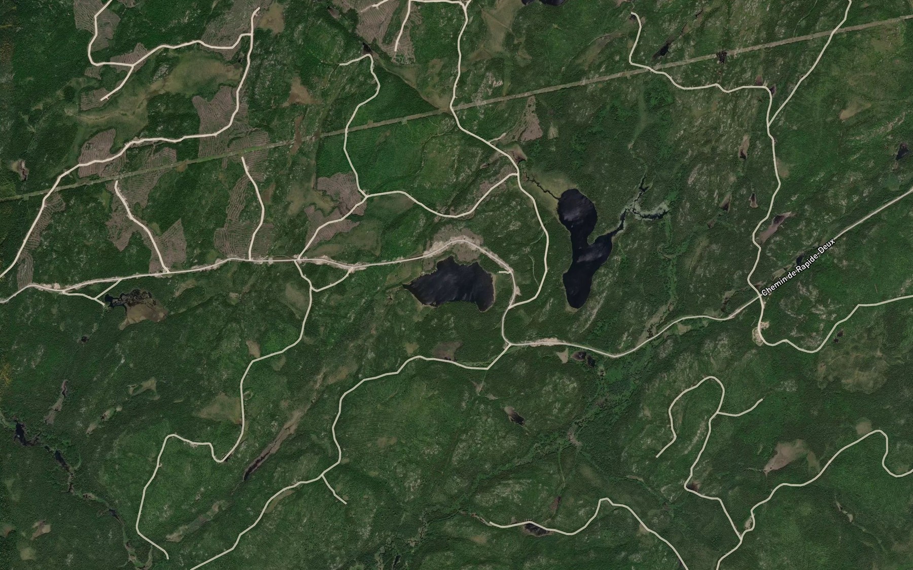 Satellite map of the Lac Mowgli