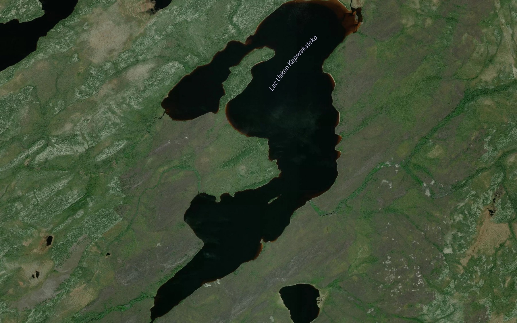Satellite map of the Lac Uskan Kapiwakateko