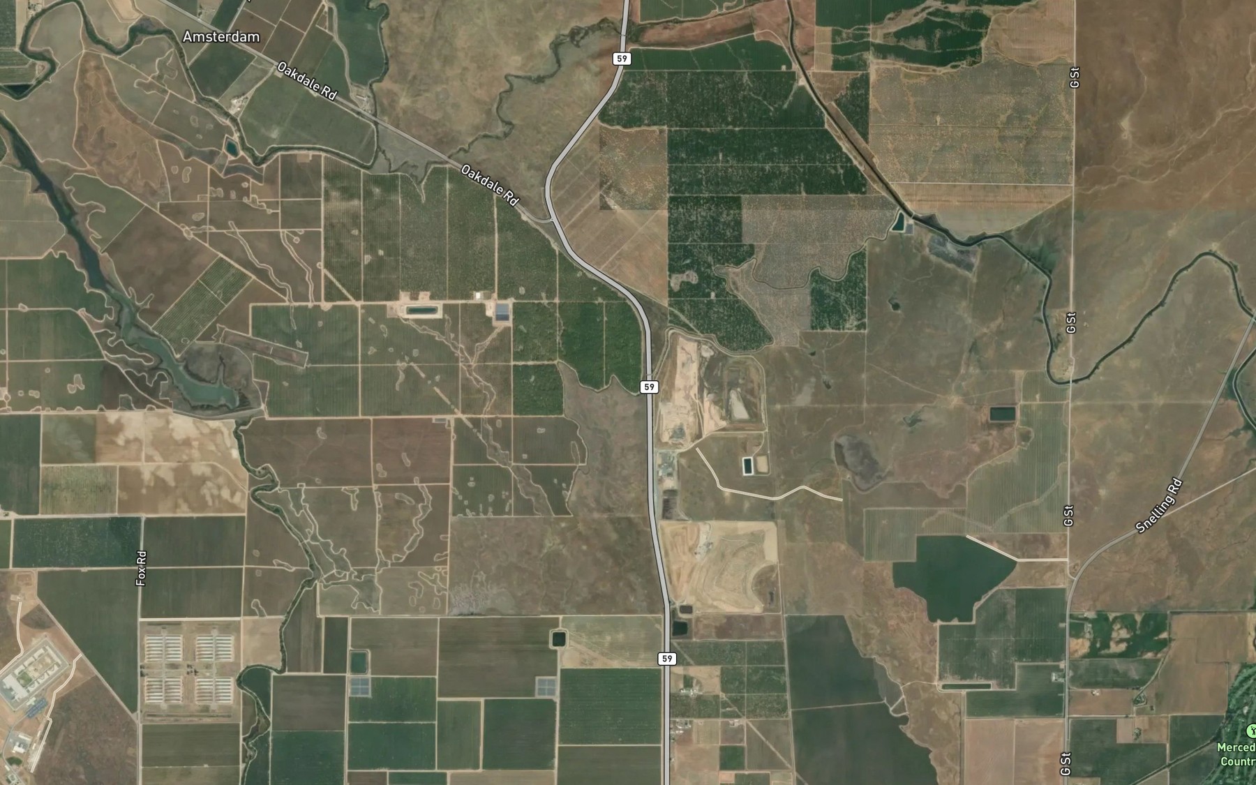 Satellite map of the Henderson Lateral