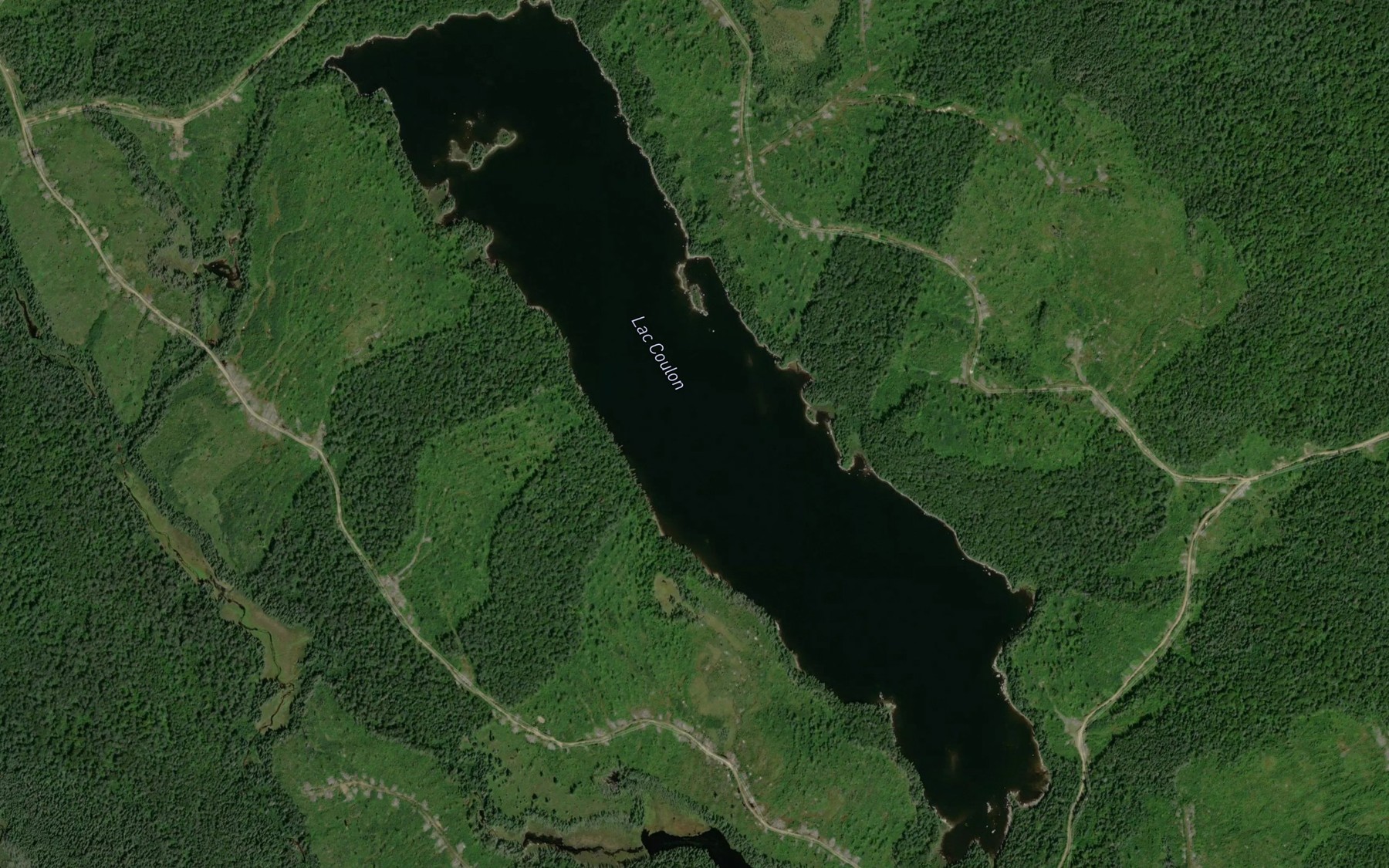 Satellite map of the Lac Coulon