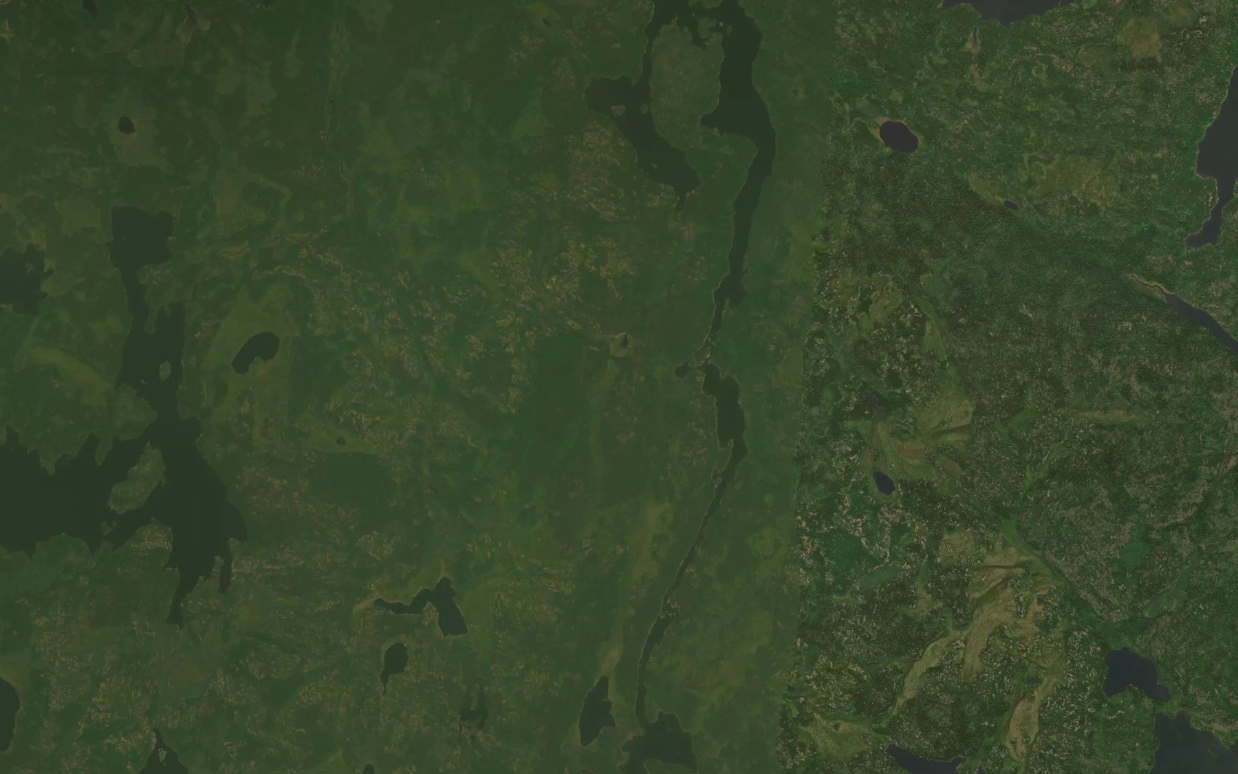 Satellite map of the Sturgeon Rapids