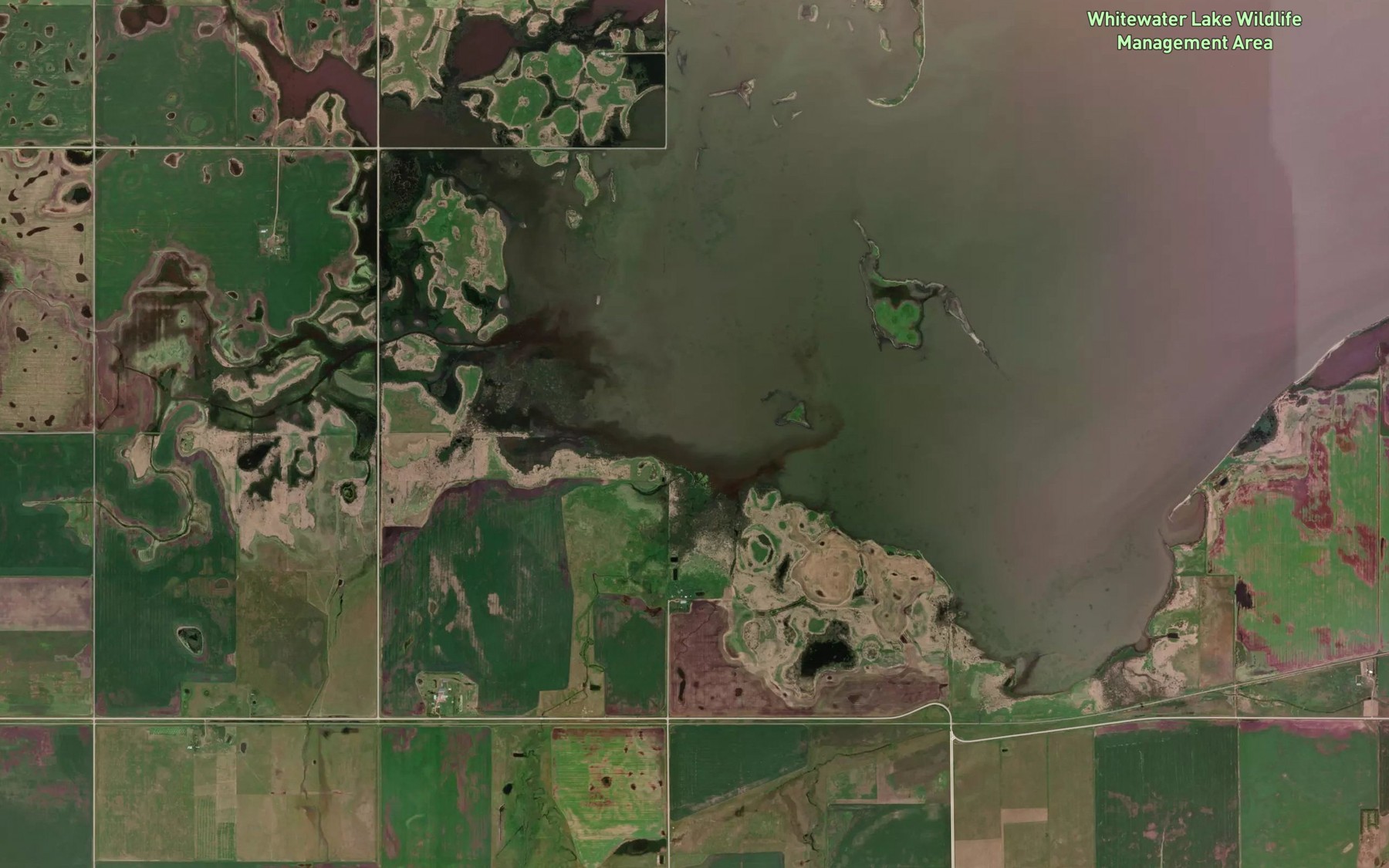 Satellite map of the Turtlehead Creek