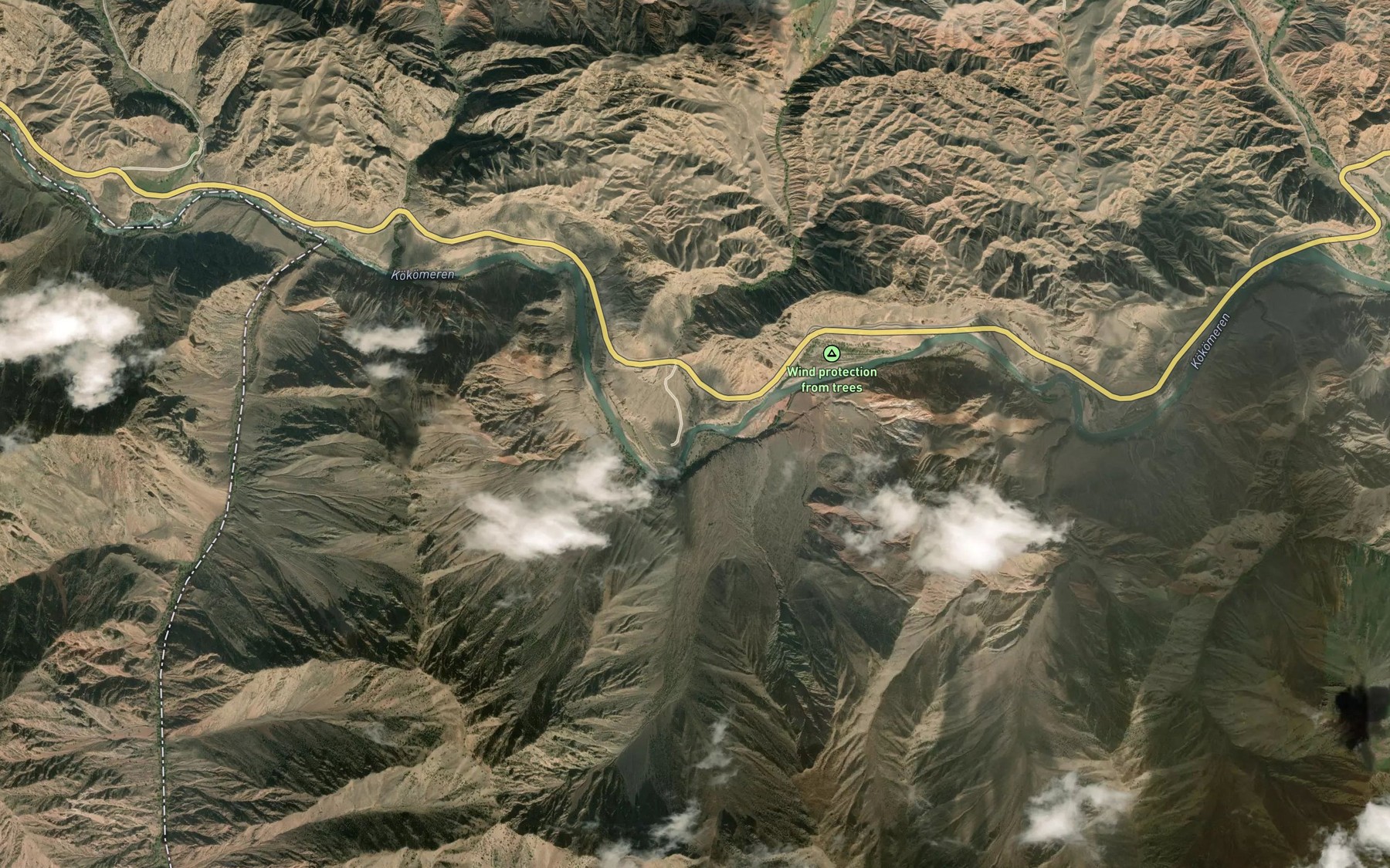 Satellite map of the Chongtebe