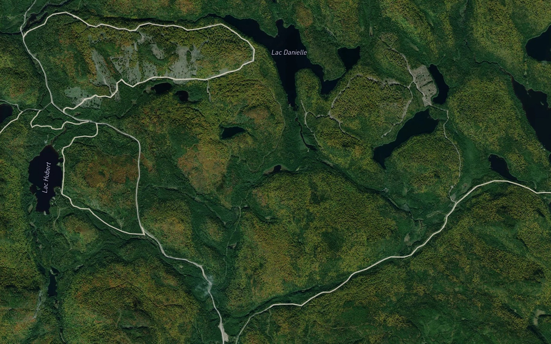 Satellite map of the Lac Ussy