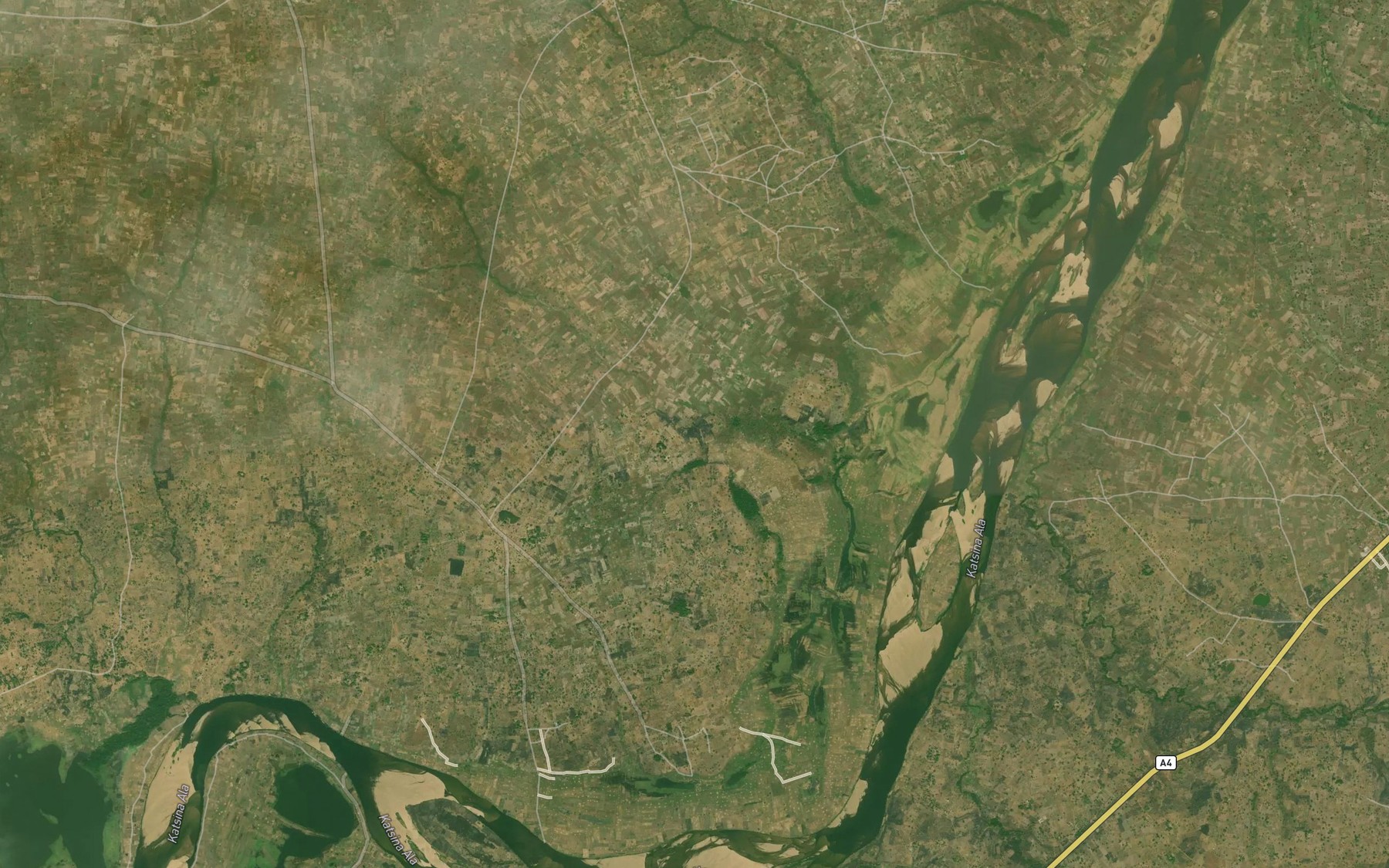 Satellite map of the River Agbur