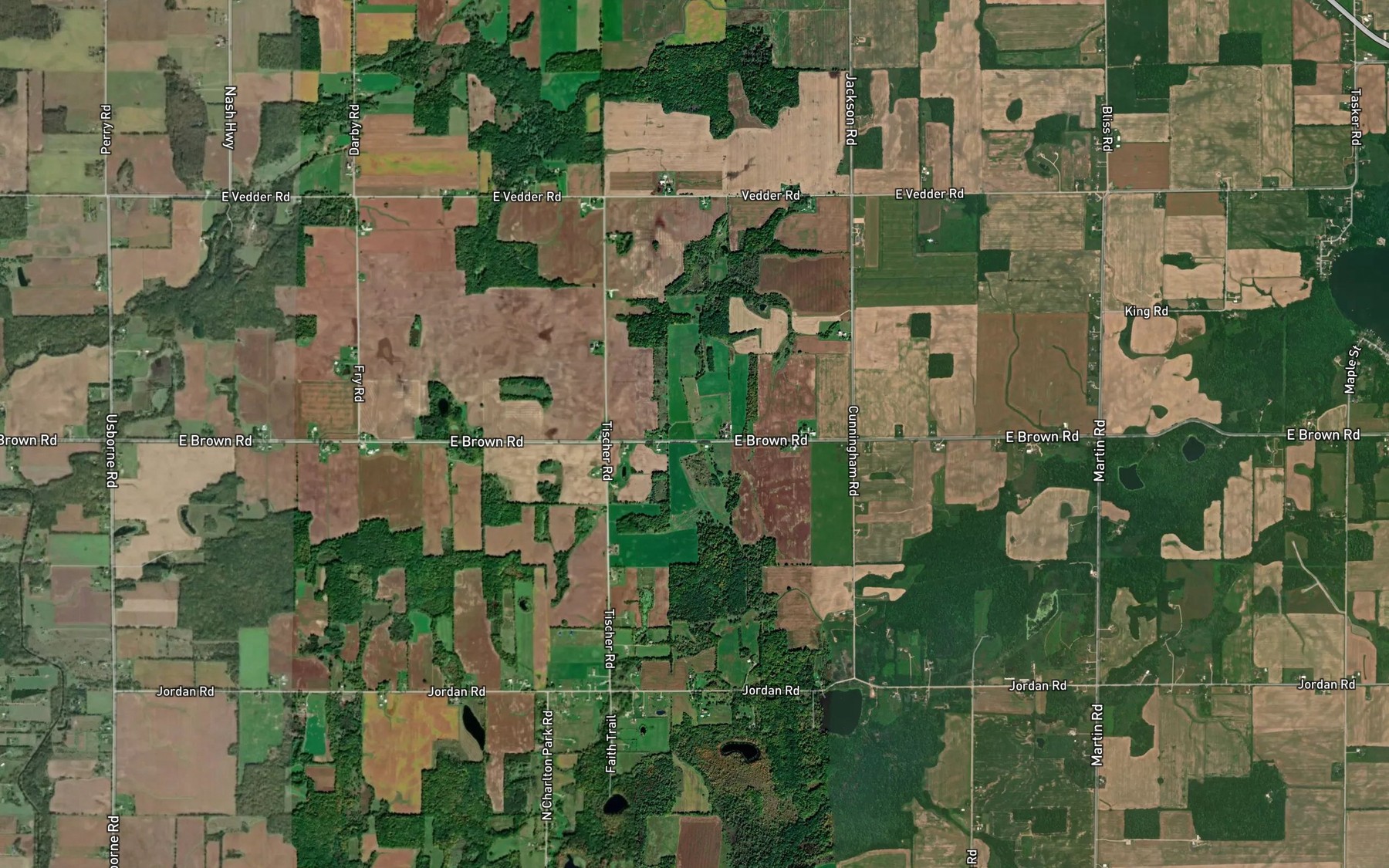 Satellite map of the Mallson Ditch
