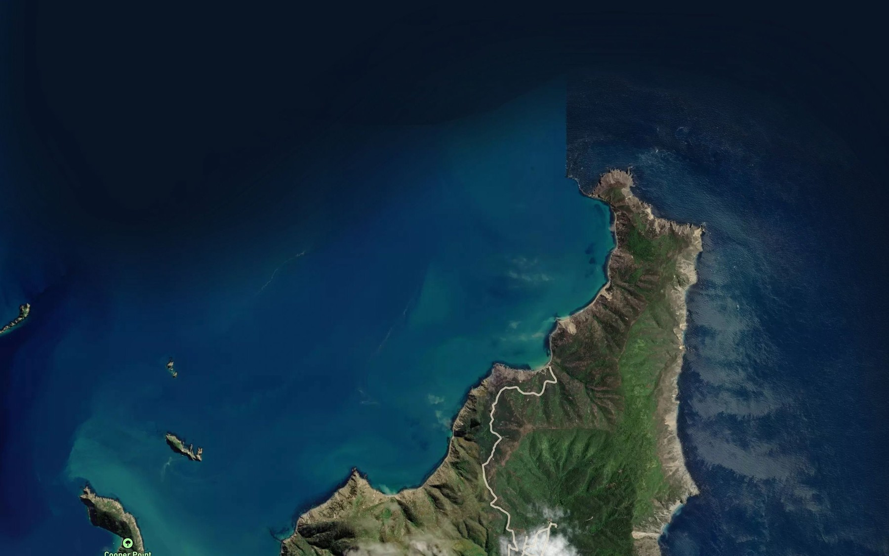 Satellite map of the Oamaru Bay