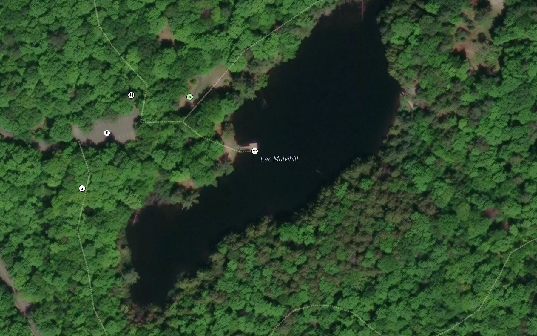 Satellite map of the Lac Mulvihill