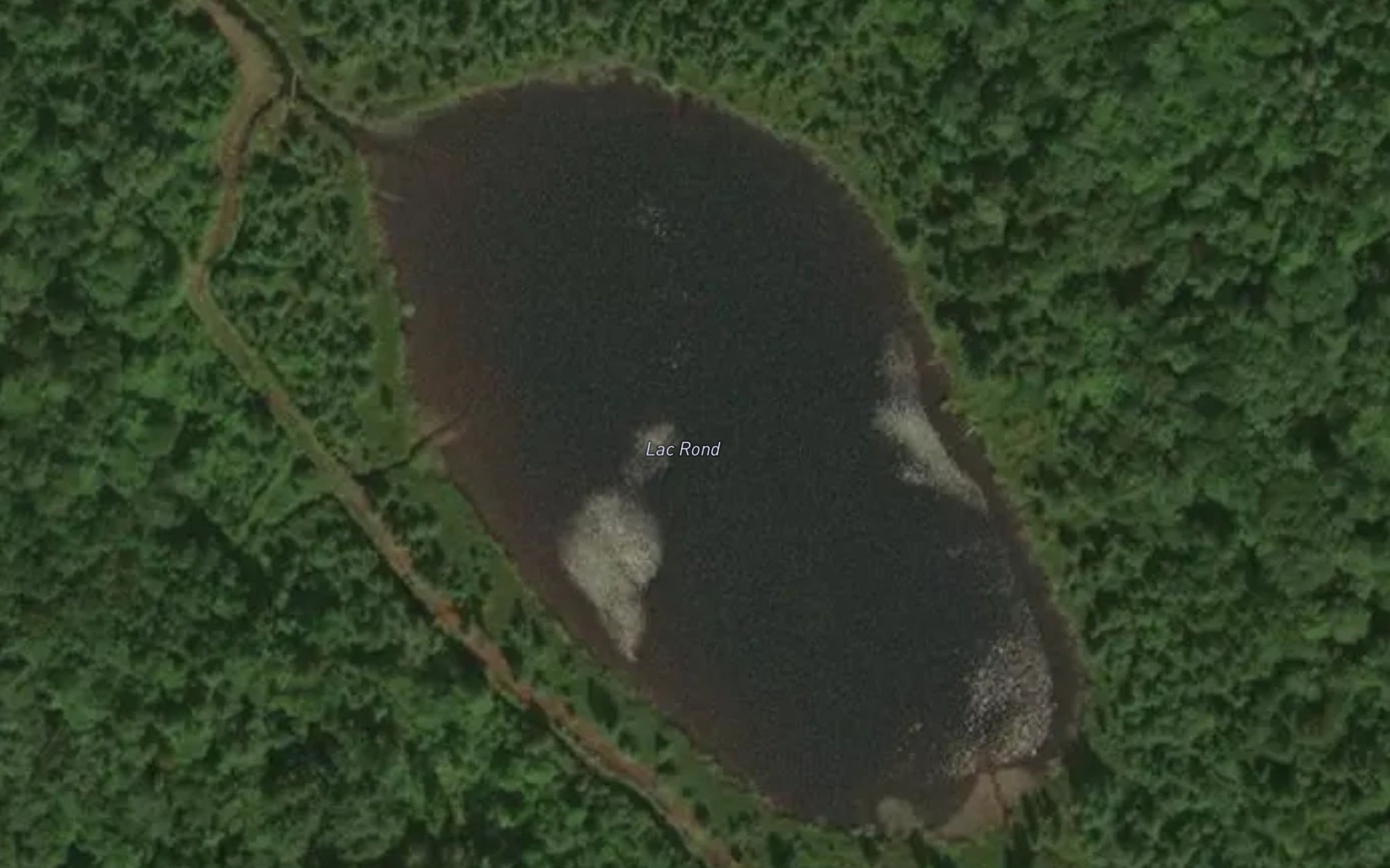 Satellite map of the Lac Rond