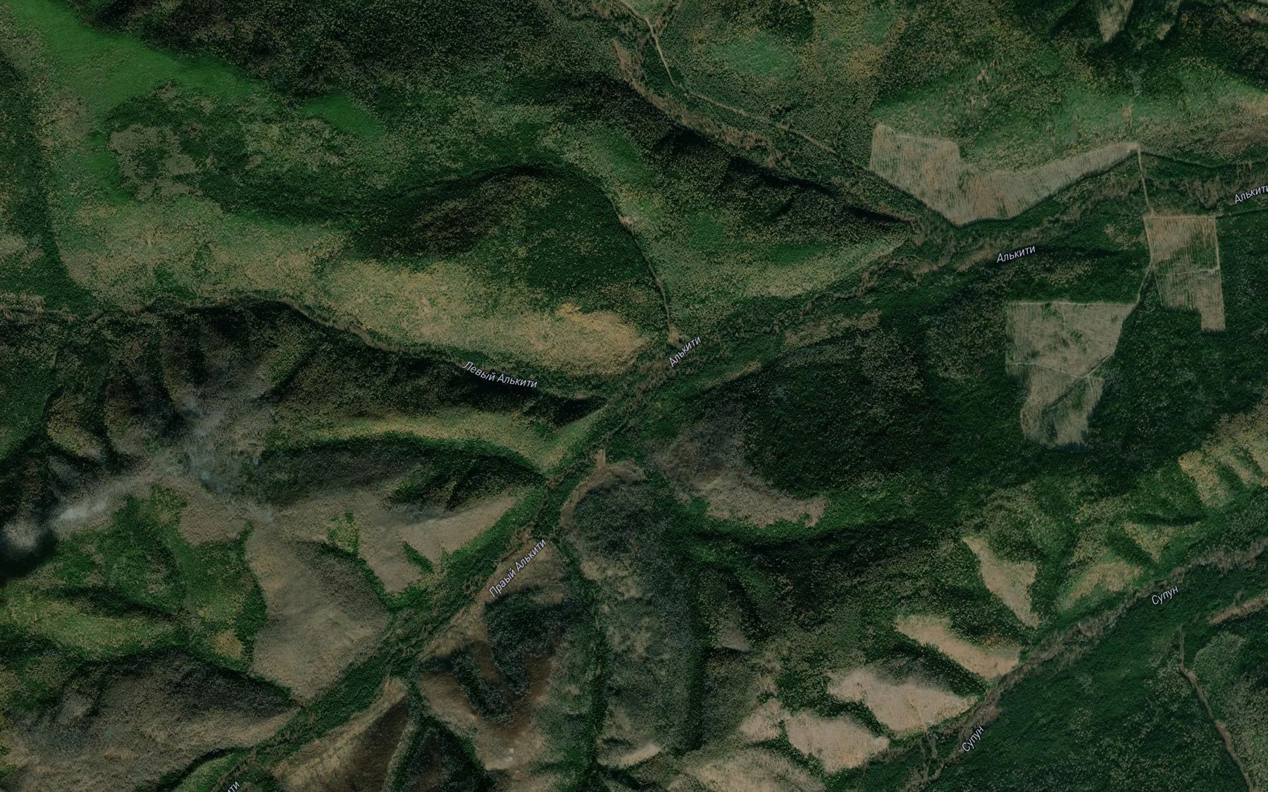 Satellite map of the Levyye Al'kiti