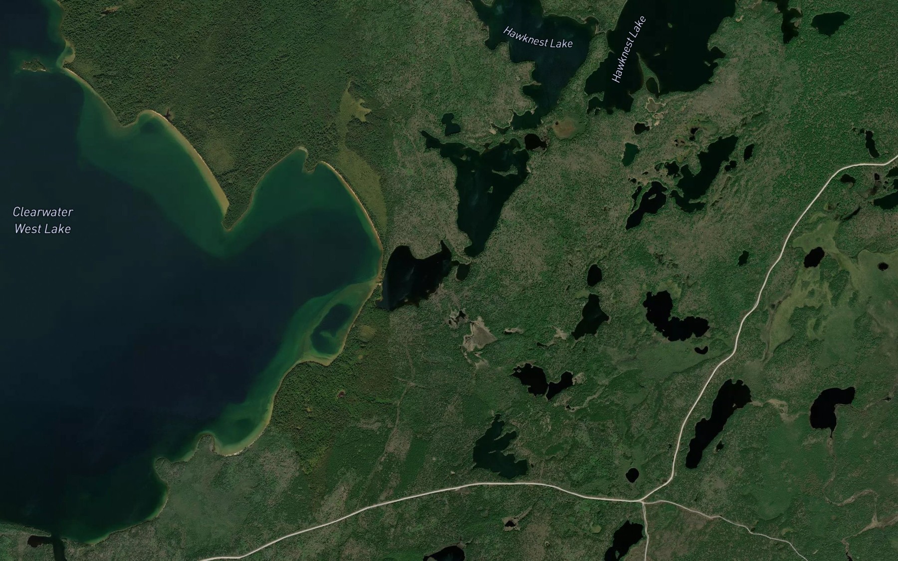 Satellite map of the Camp Bay