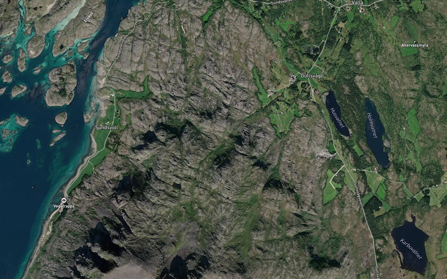Satellite map of the Forsen
