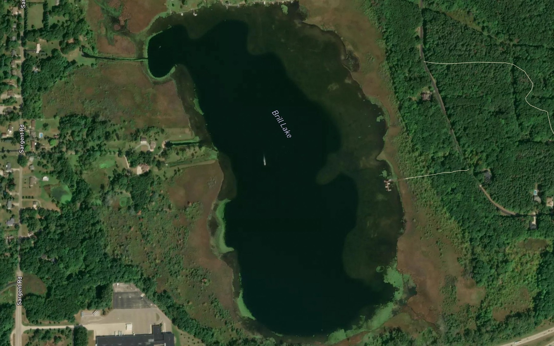 Satellite map of the Brill Lake
