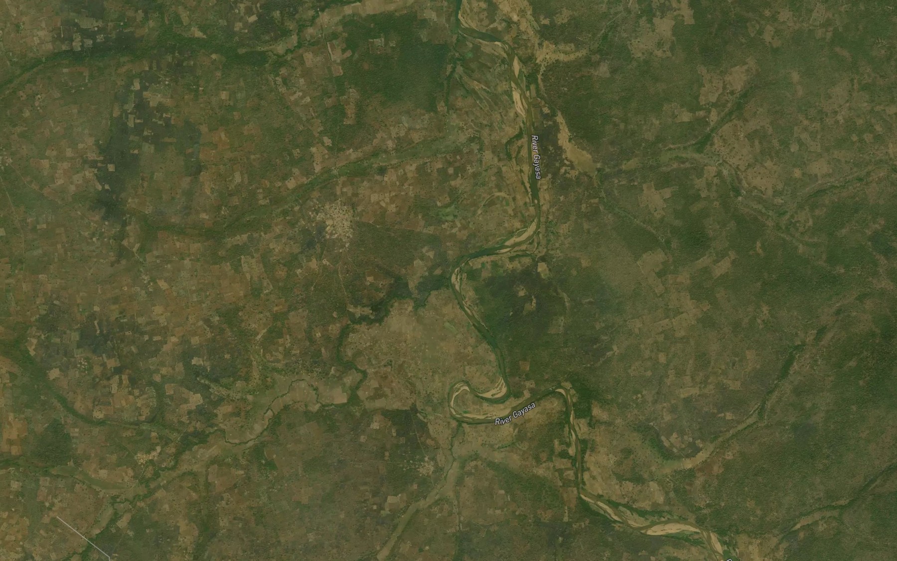 Satellite map of the River Wela