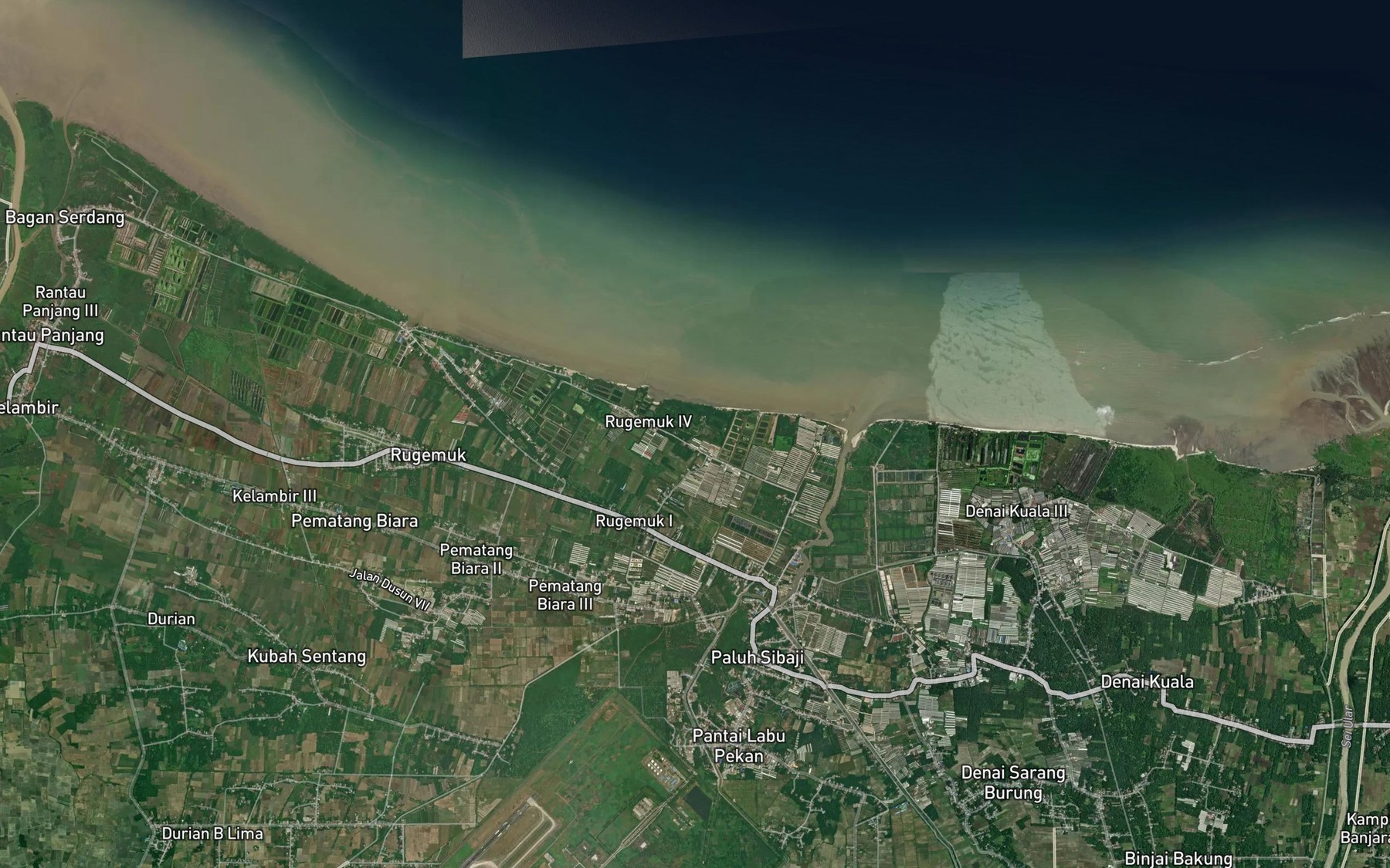 Satellite map of the Sungai Truntun