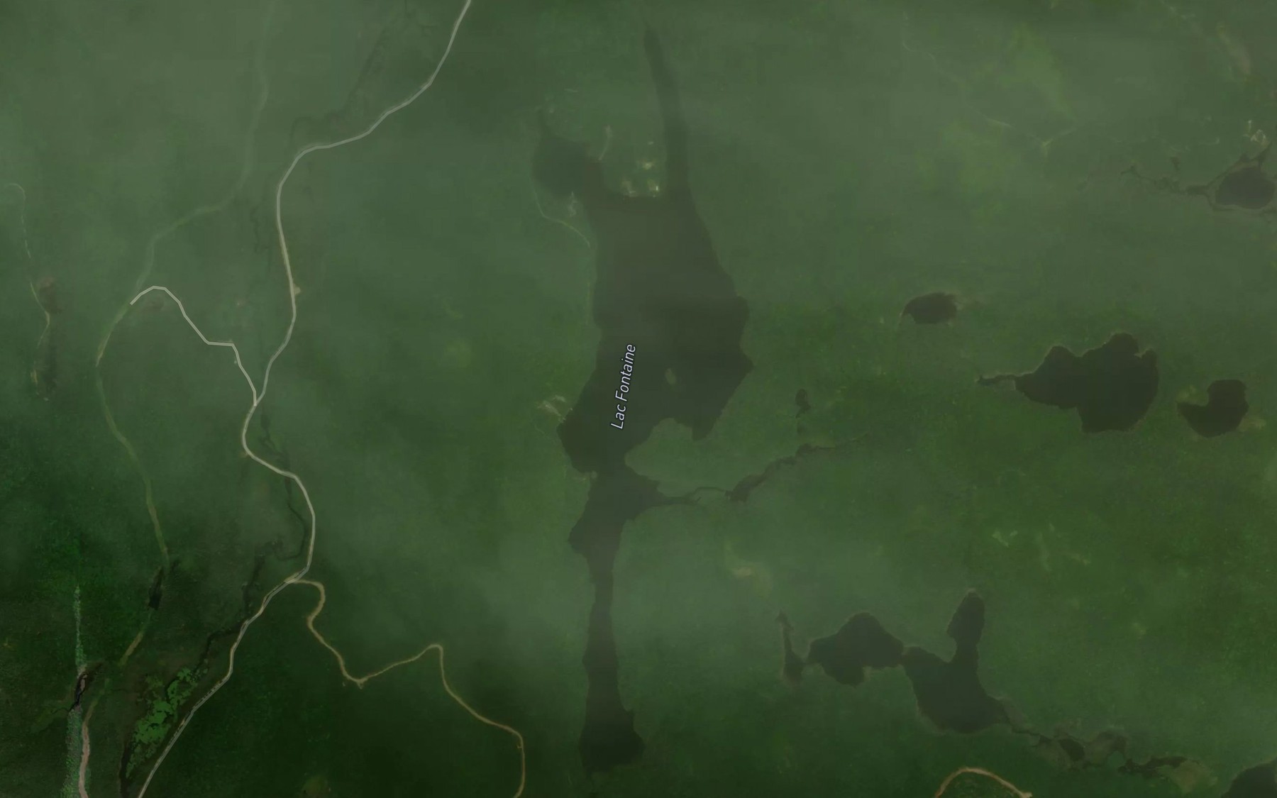 Satellite map of the Lac Fontaine