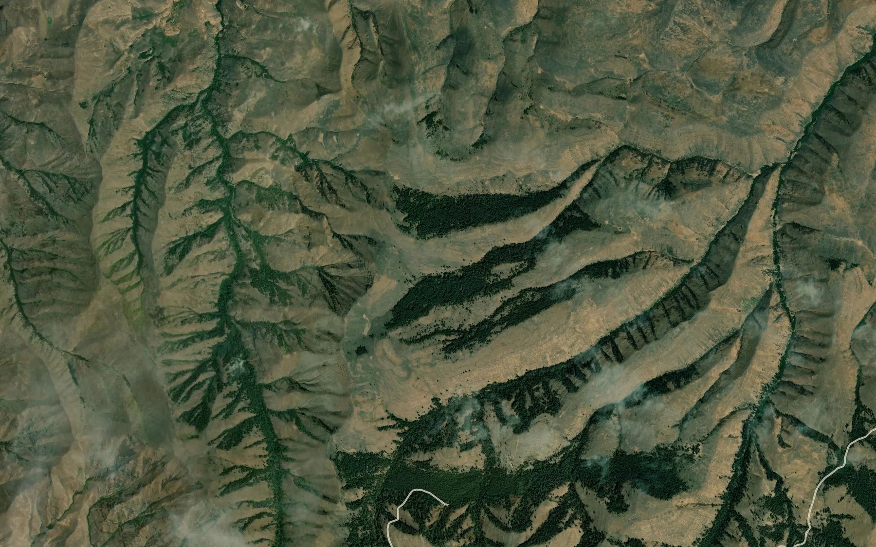 Satellite map of the Box Spring